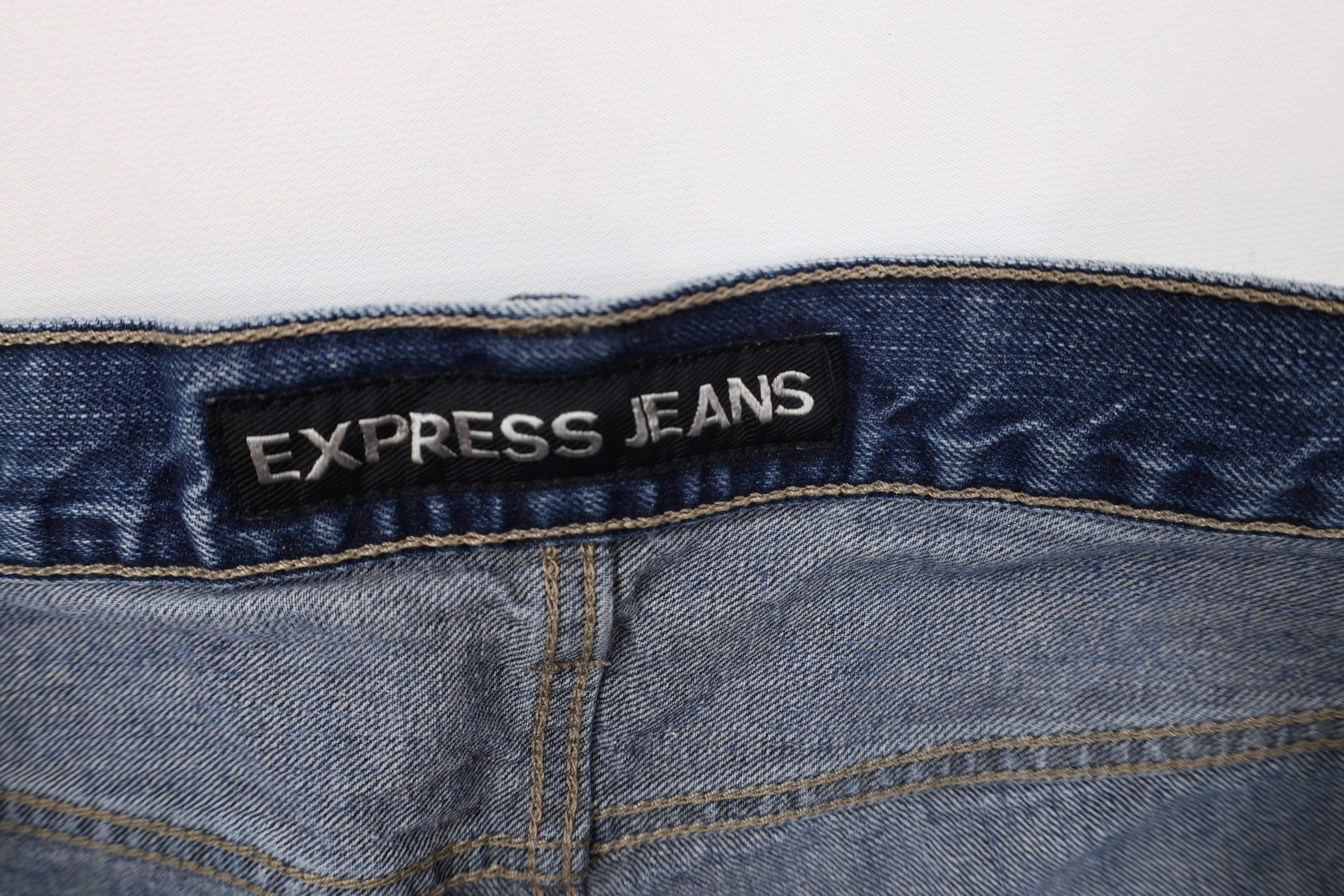 Express Vintage Y2K Express Blake Loose Fit Straight Leg Jeans Size US 34 / EU 50 - 7 Thumbnail