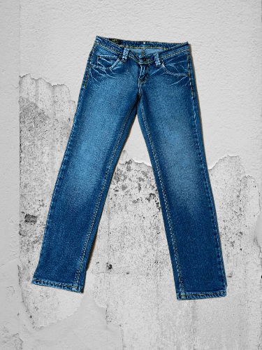 Japanese Brand × Lee Vintage 90's Lee Denim Blue Jeans Faded Distressed Size 27" / US 4 / IT 40 - 1 Thumbnail