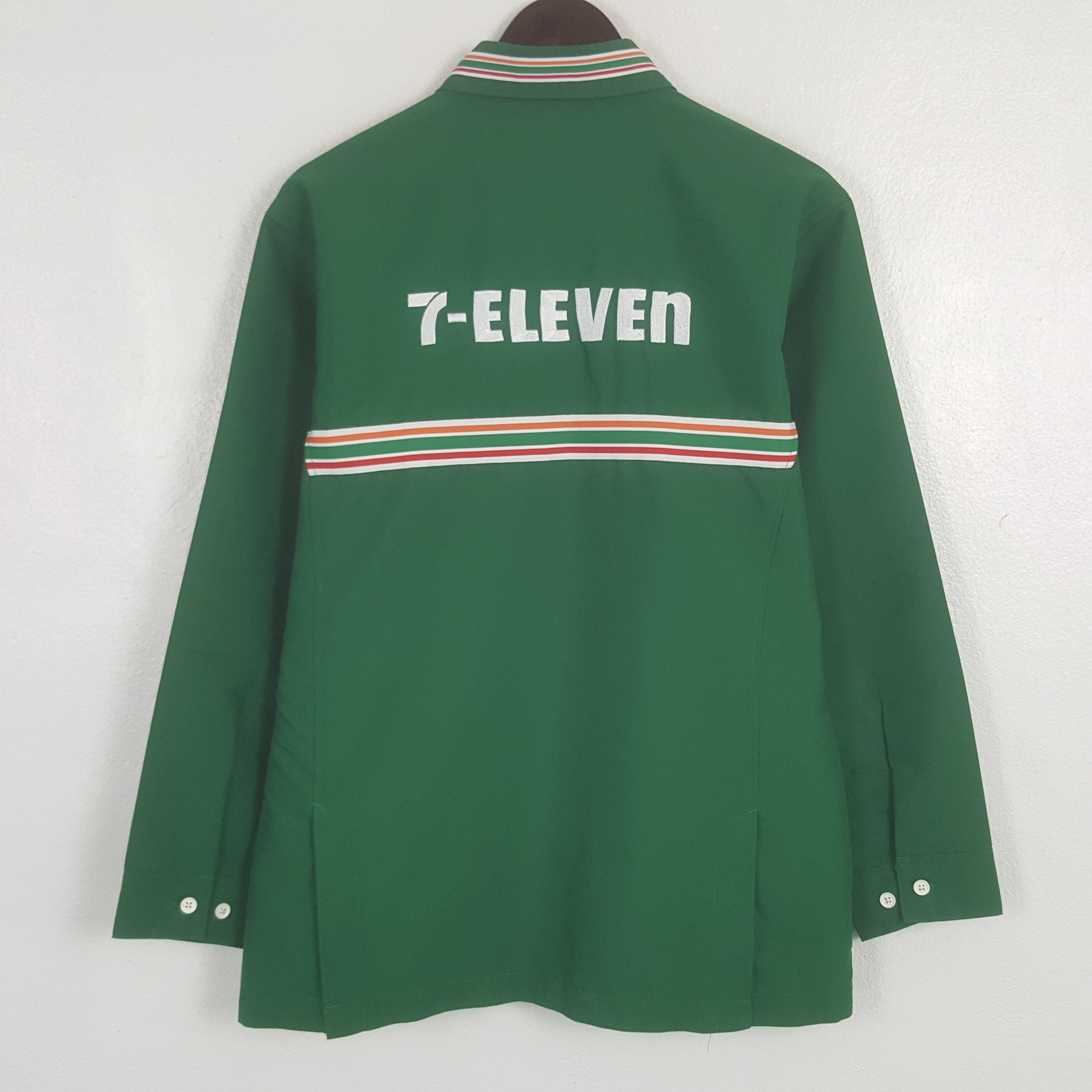 Goodjob Co. Ltd.専用 Japanese Brand Vintage 7 eleven japan Uniform green overshirt