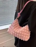 Japanese Brand × Vintage Pink Minimalist Knot Ruched Purse Size ONE SIZE - 3 Thumbnail