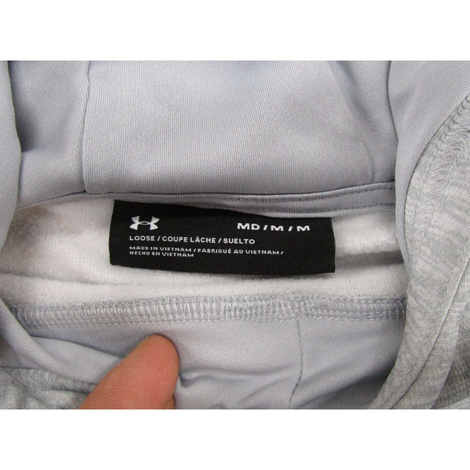 Under Armour Under Armour Hoodie Womens Size M Gray Lightweight Logo Long Sleeve Pullover Solid Womens Size M / US 6-8 / IT 42-44 - 3 Thumbnail