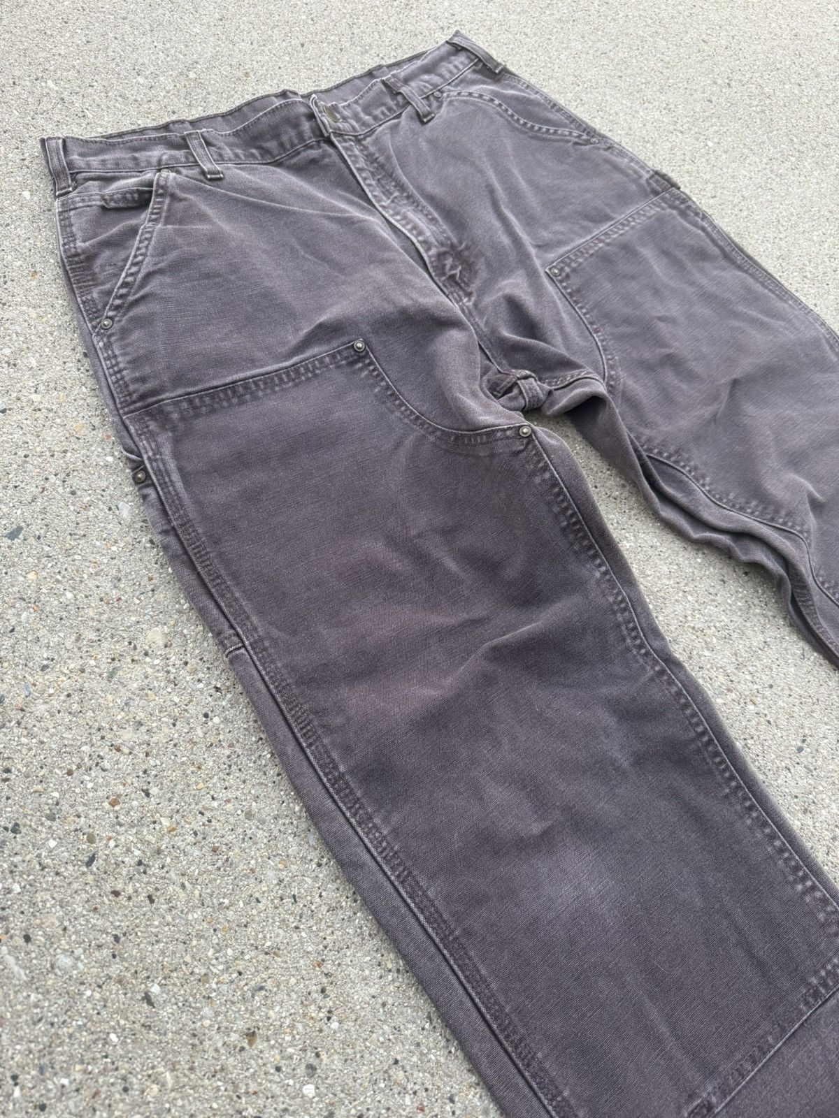 Carhartt Vintage B138 DKB Brown Carhartt Double Knee Carpenter Pants Size US 36 / EU 52 - 2 Thumbnail