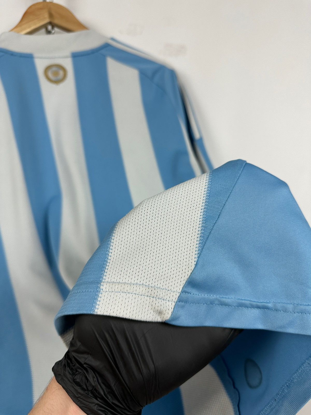 Adidas 2008 Adidas Argentina National Team Vintage Soccer Jersey Size US L / EU 52-54 / 3 - 22 Thumbnail