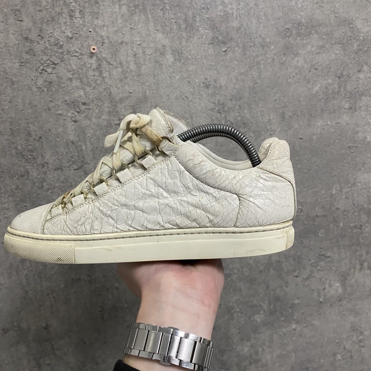 Balenciaga Balenciaga Arena Low Top Sneakers White Size US 5 / EU 37 - 8 Thumbnail