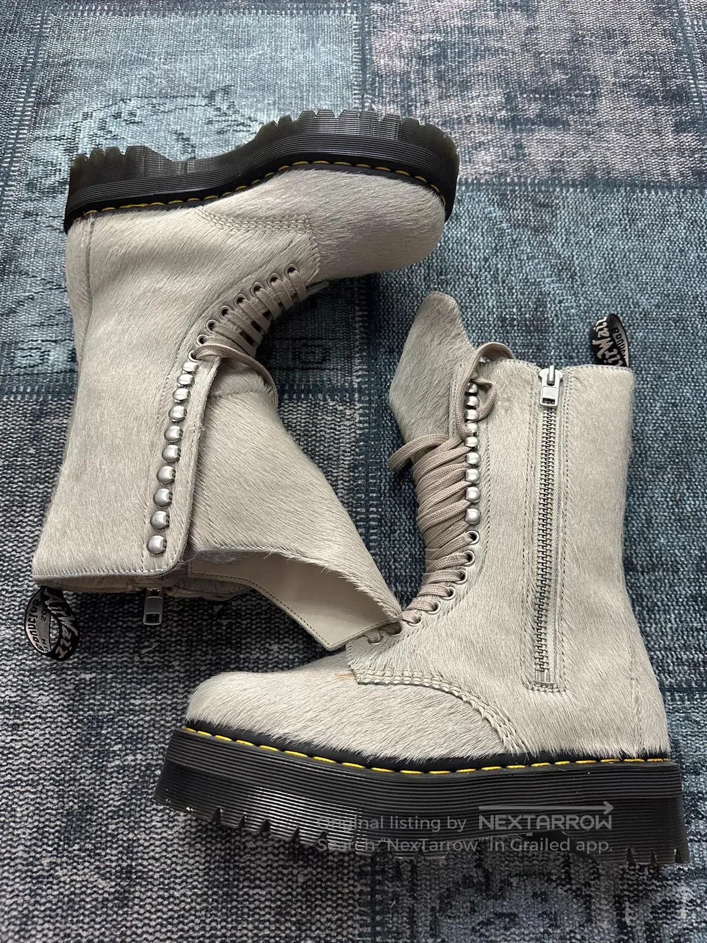 Rick Owens Rick Owens x Dr. Martens Horsehair Riding 41,42 New 