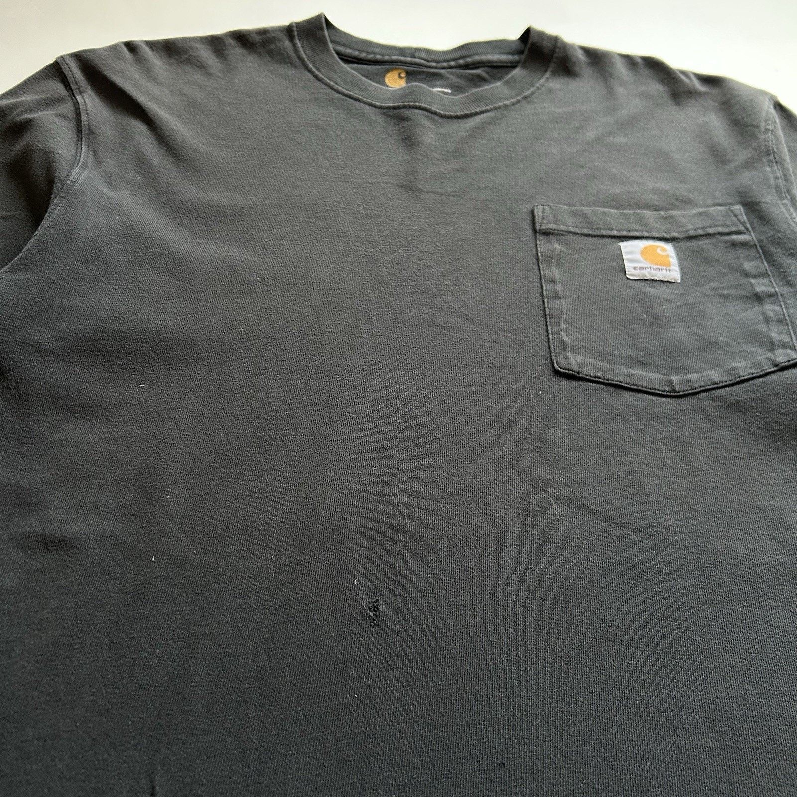 Carhartt Carhartt Long Sleeve Pocket T Shirt Small Faded Black Rare Size US S / EU 44-46 / 1 - 5 Thumbnail