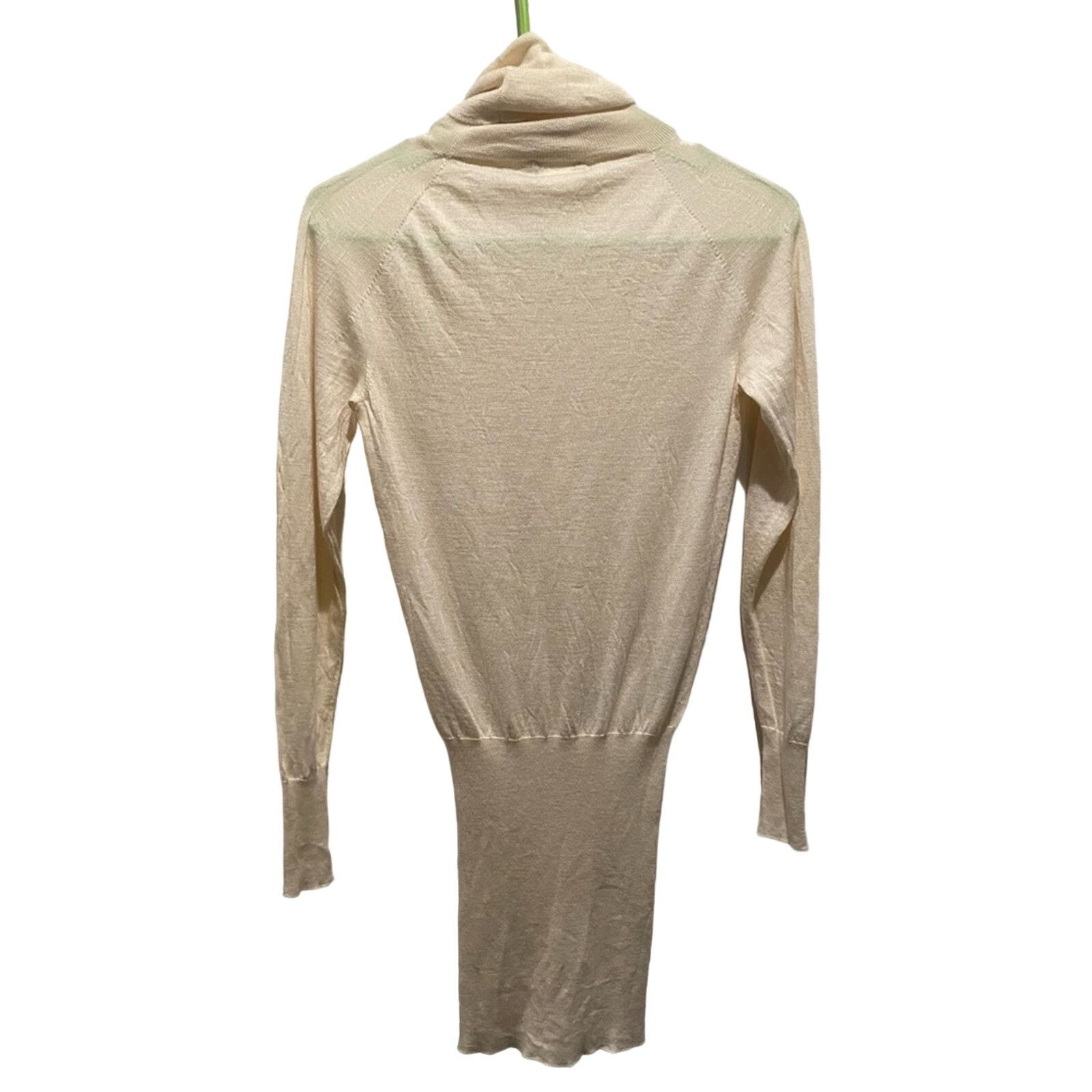 Other Aviu Women's Cashmere Silk Blend Turtleneck Beige 40 Size S / US 4 / IT 40 - 2 Thumbnail