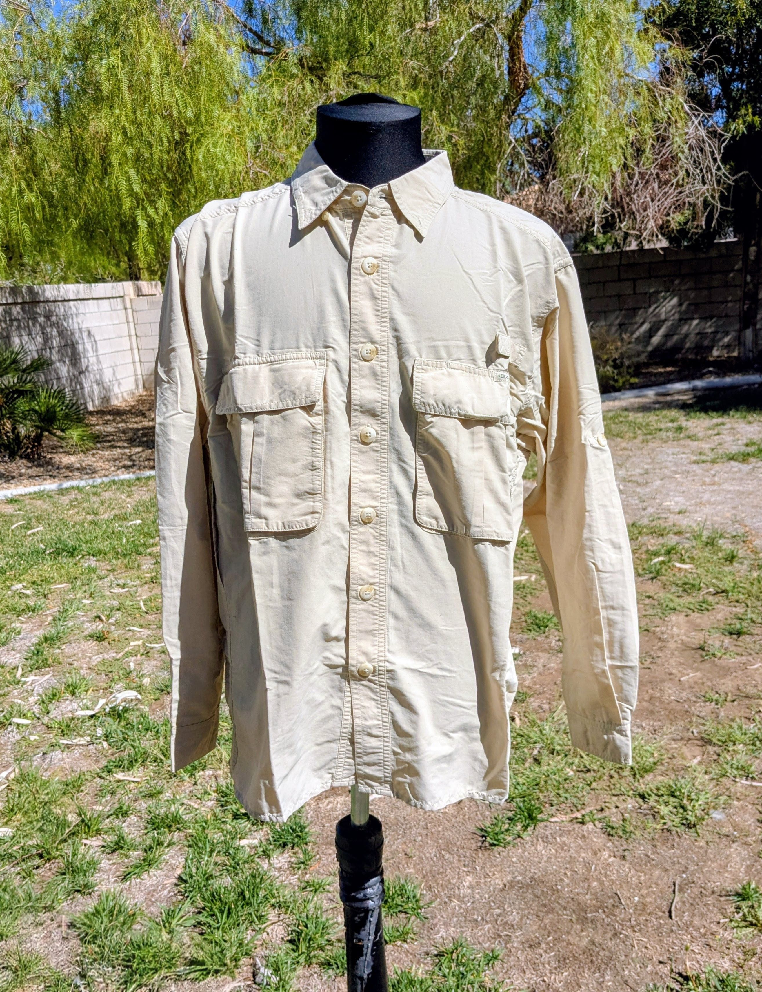Other EXOFFICIO Fishing Khaki Long Sleeve Roll Tab Button Shirt Size US S / EU 44-46 / 1 - 1 Thumbnail