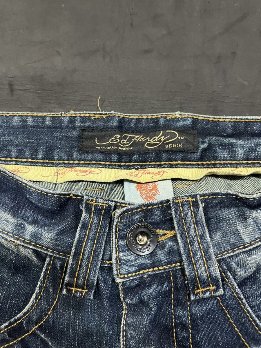 Christian Audigier 💸BINDINGOFFER💸Ed hardy koi embrioded Size US 30 / EU 46 - 7 Thumbnail