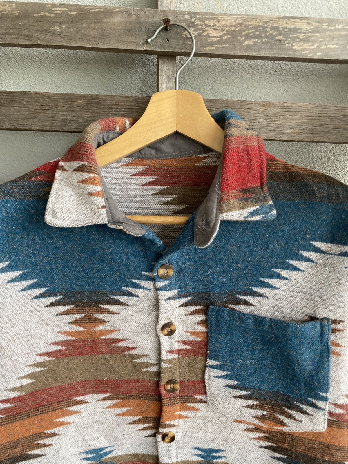 Japanese Brand Vintage Y2K Navajo Aztec Wool Jacket Size US M / EU 48-50 / 2 - 3 Thumbnail