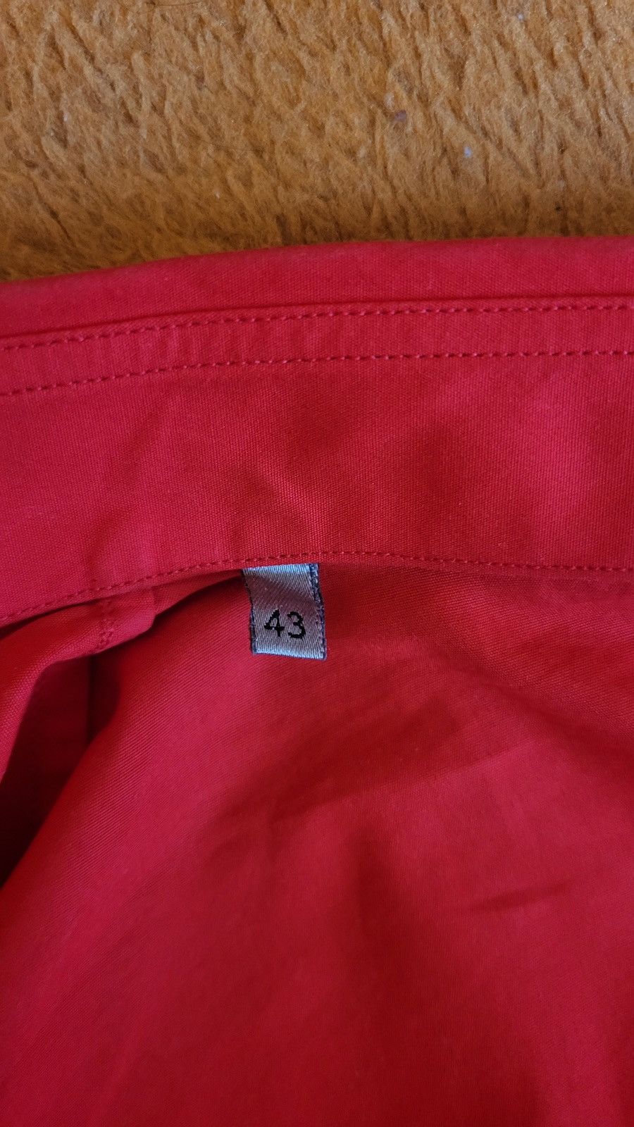 Dior × Hedi Slimane Dior Red Button-Up Shirt Size US L / EU 52-54 / 3 - 2 Thumbnail