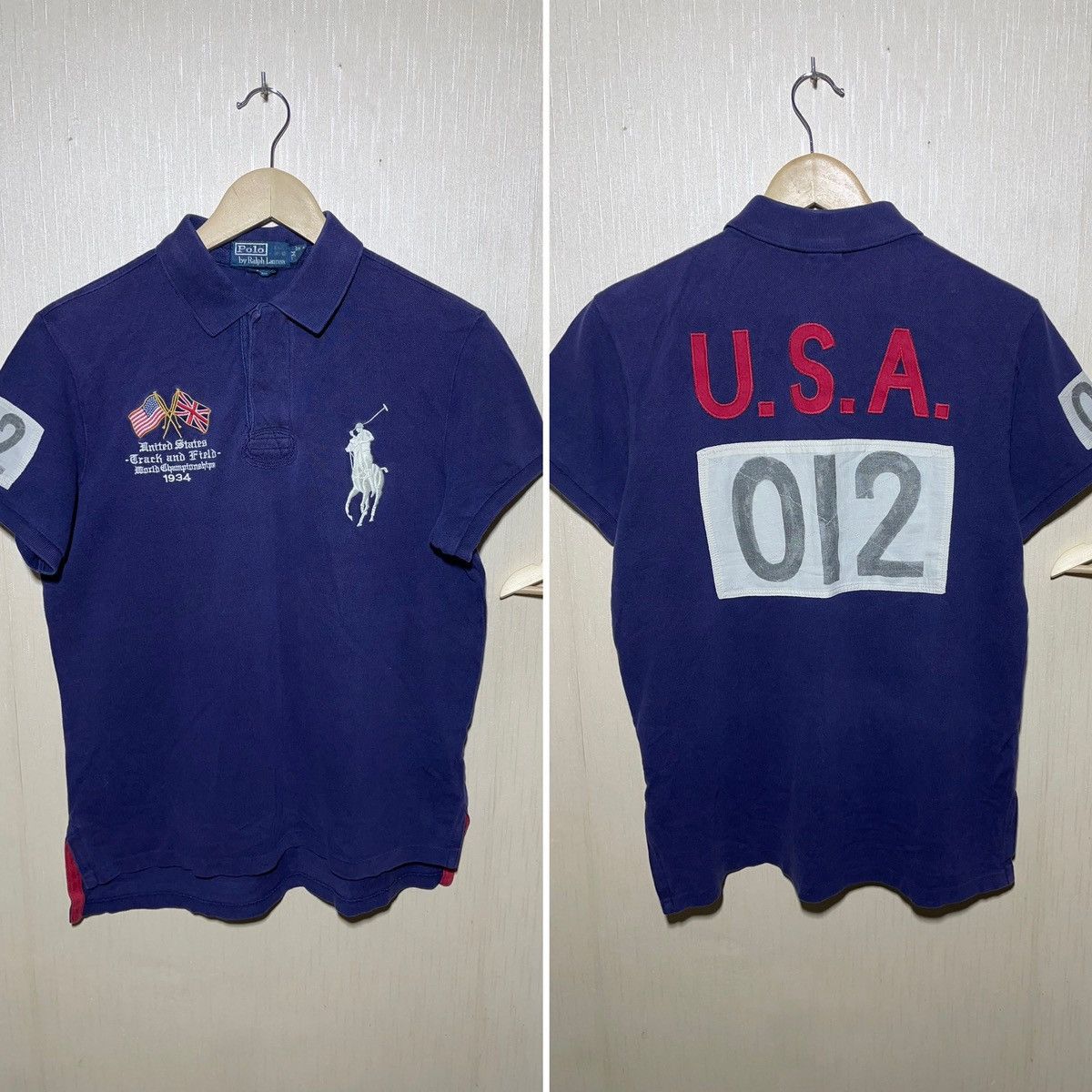 Polo Ralph Lauren × Vintage Polo Ralph Lauren USA vintage polo shirt 90s Size US M / EU 48-50 / 2 - 1 Thumbnail