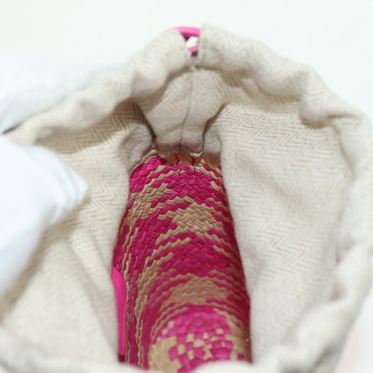 Loewe Loewe Anagram Raffia Shoulder Bag Pink Size ONE SIZE - 11 Thumbnail