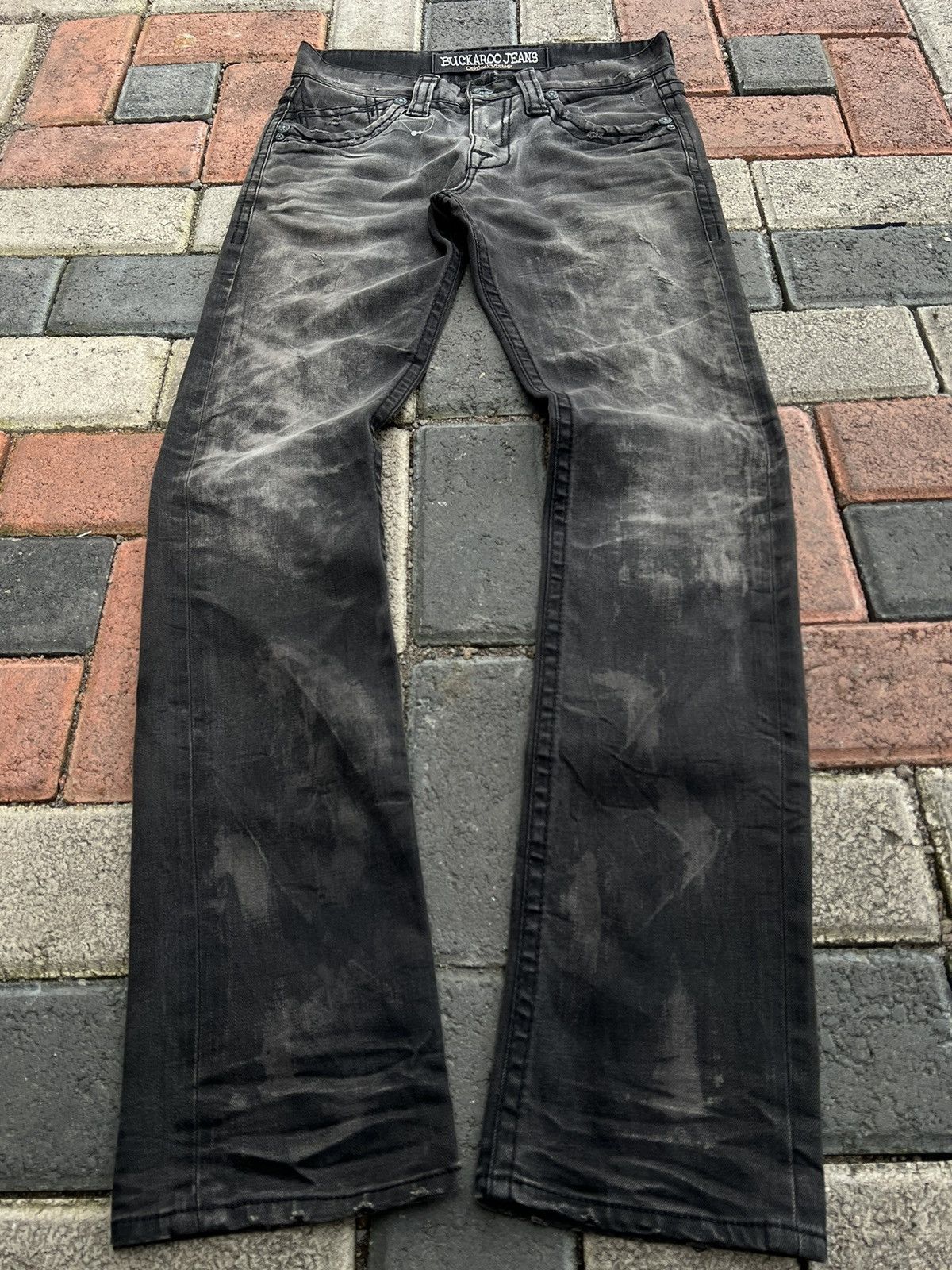 Number (N)ine 2000s Hysteric Tornado Ys Ripped Bootcut Jeans y2k Lgb Ifsix Size US 29 - 1 Thumbnail