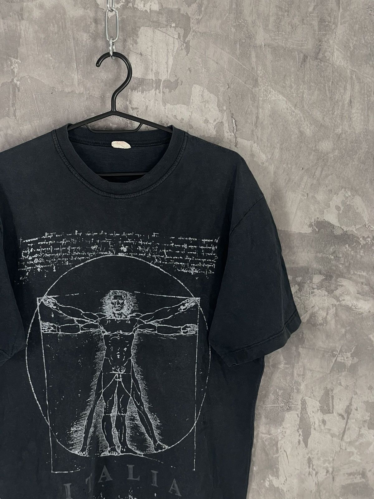Vintage Leonardo da Vinci Vintage T-Shirt Single Stitch Rare Art Size US XL / EU 56 / 4 - 4 Thumbnail