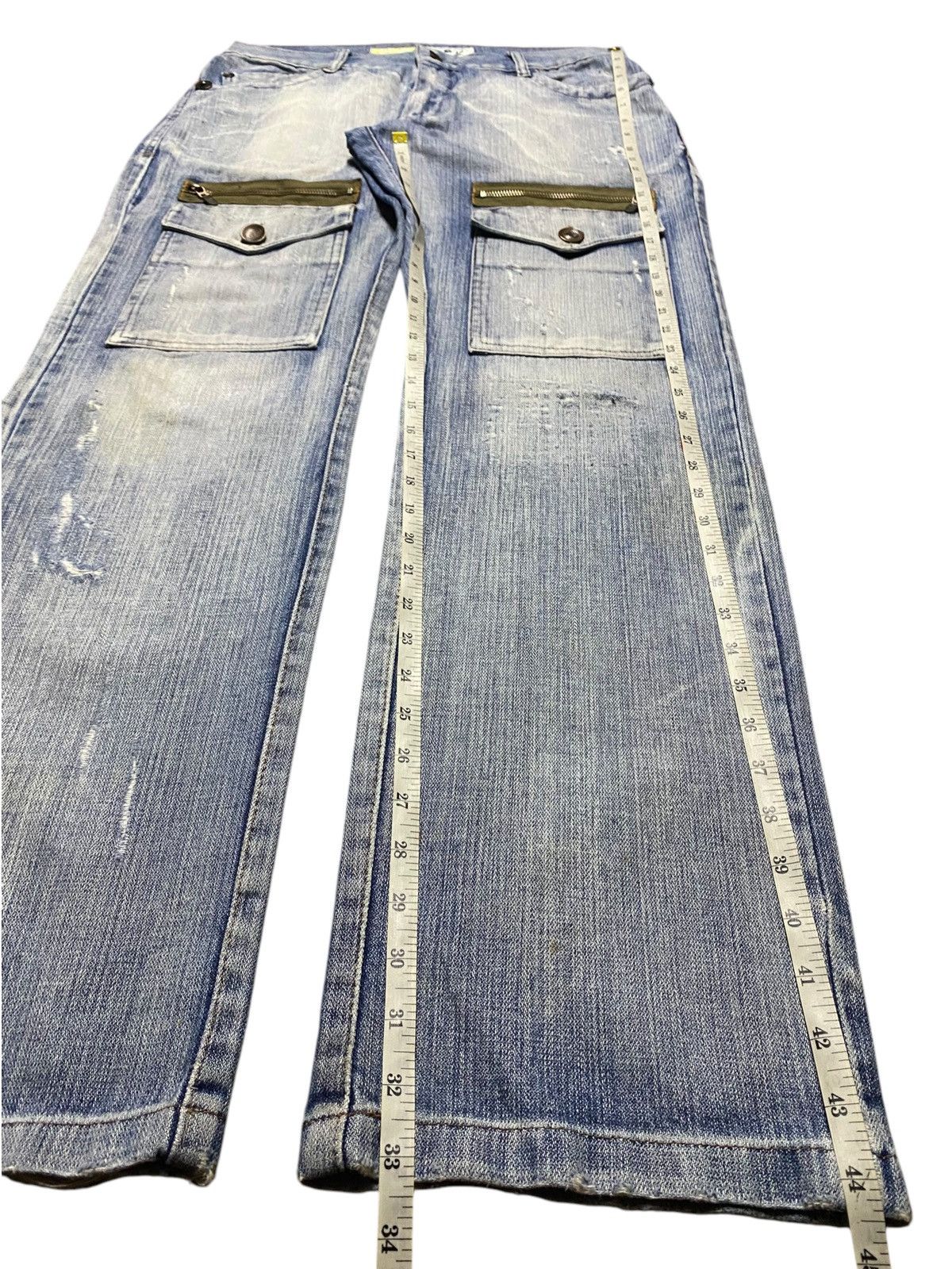 Japanese Brand Vintage Japanese Brand Faded Wash Front Pocket Distressed Size US 34 / EU 50 - 18 Thumbnail