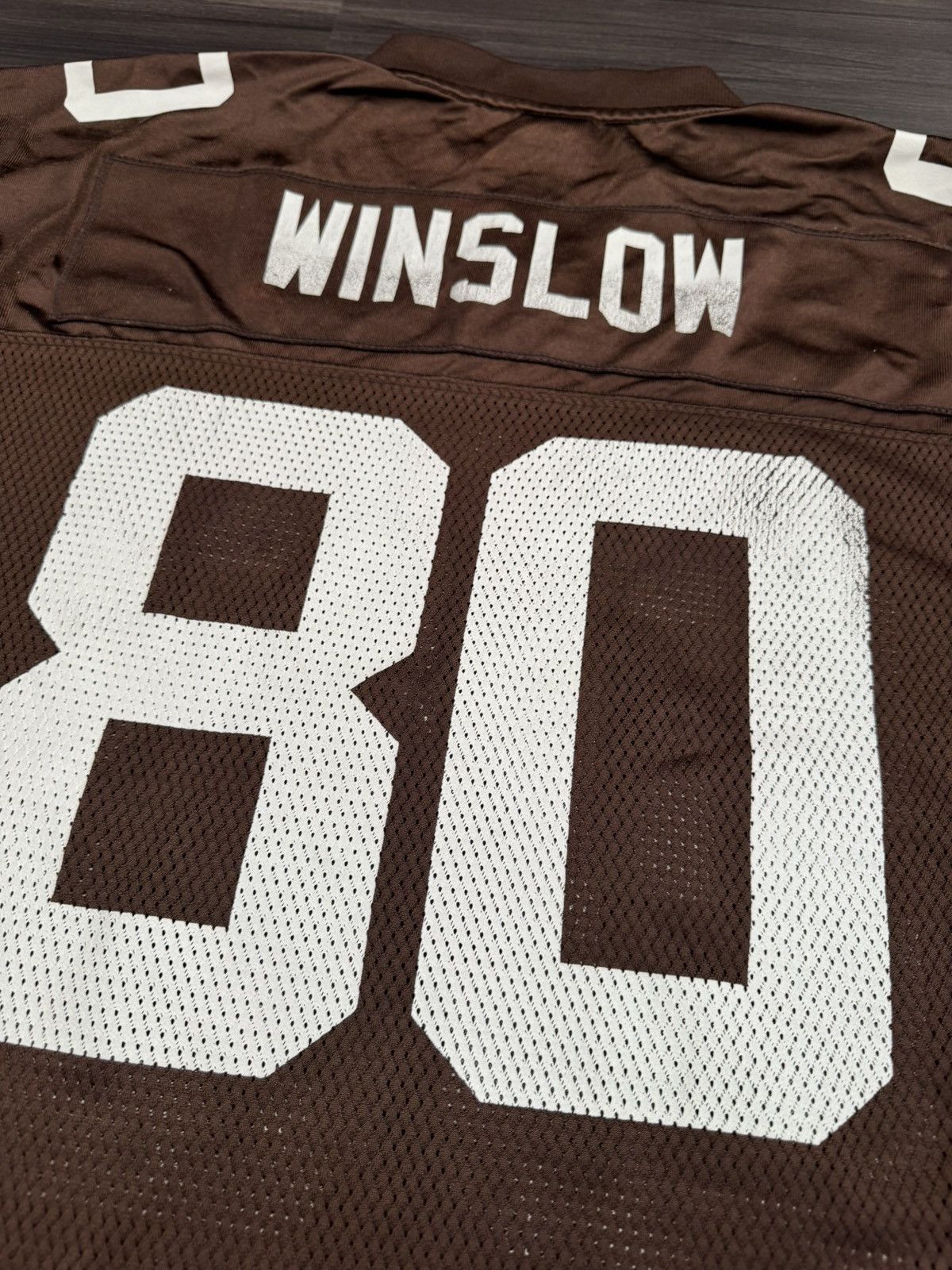 Reebok Vtg Cleveland Browns Kellen Winslow Jr #80 NFL Game Jersey Size US XL / EU 56 / 4 - 7 Thumbnail
