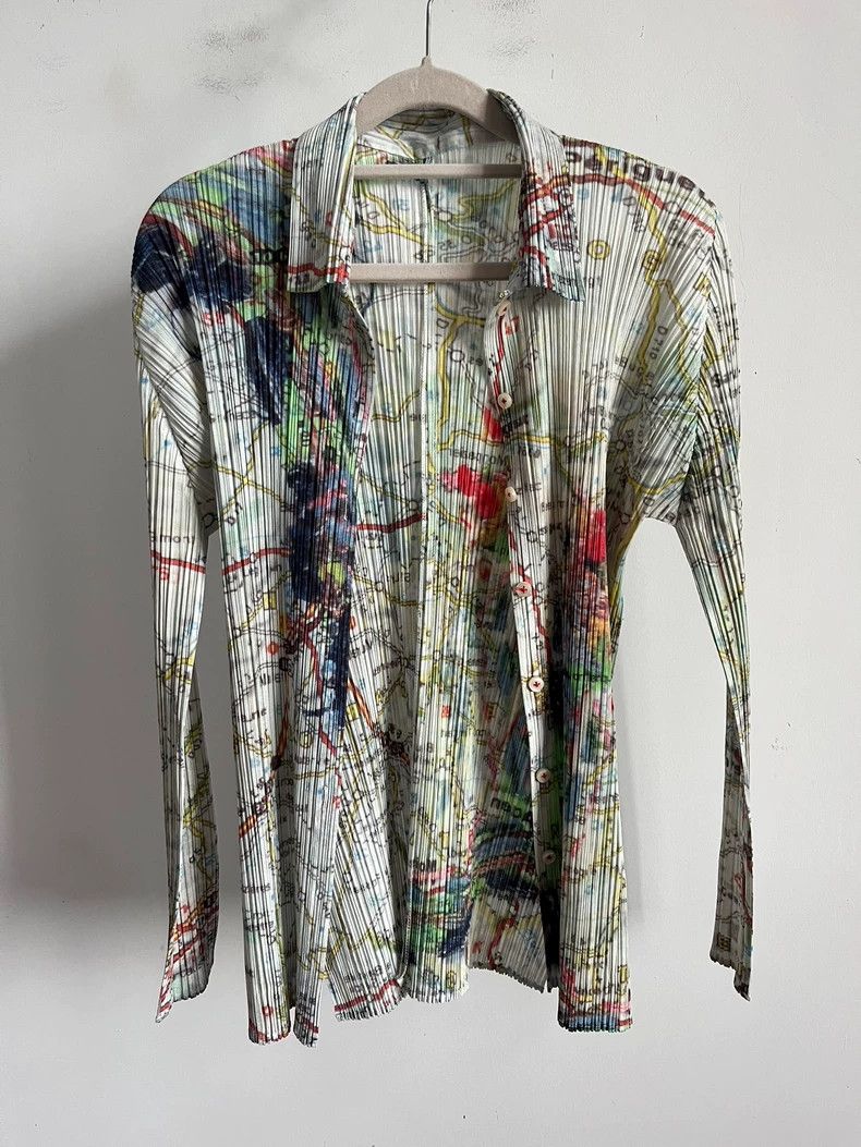 Issey Miyake Issey Miyake Map pleated coat Size XXL / US 16-18 / IT 52-54 - 1 Thumbnail