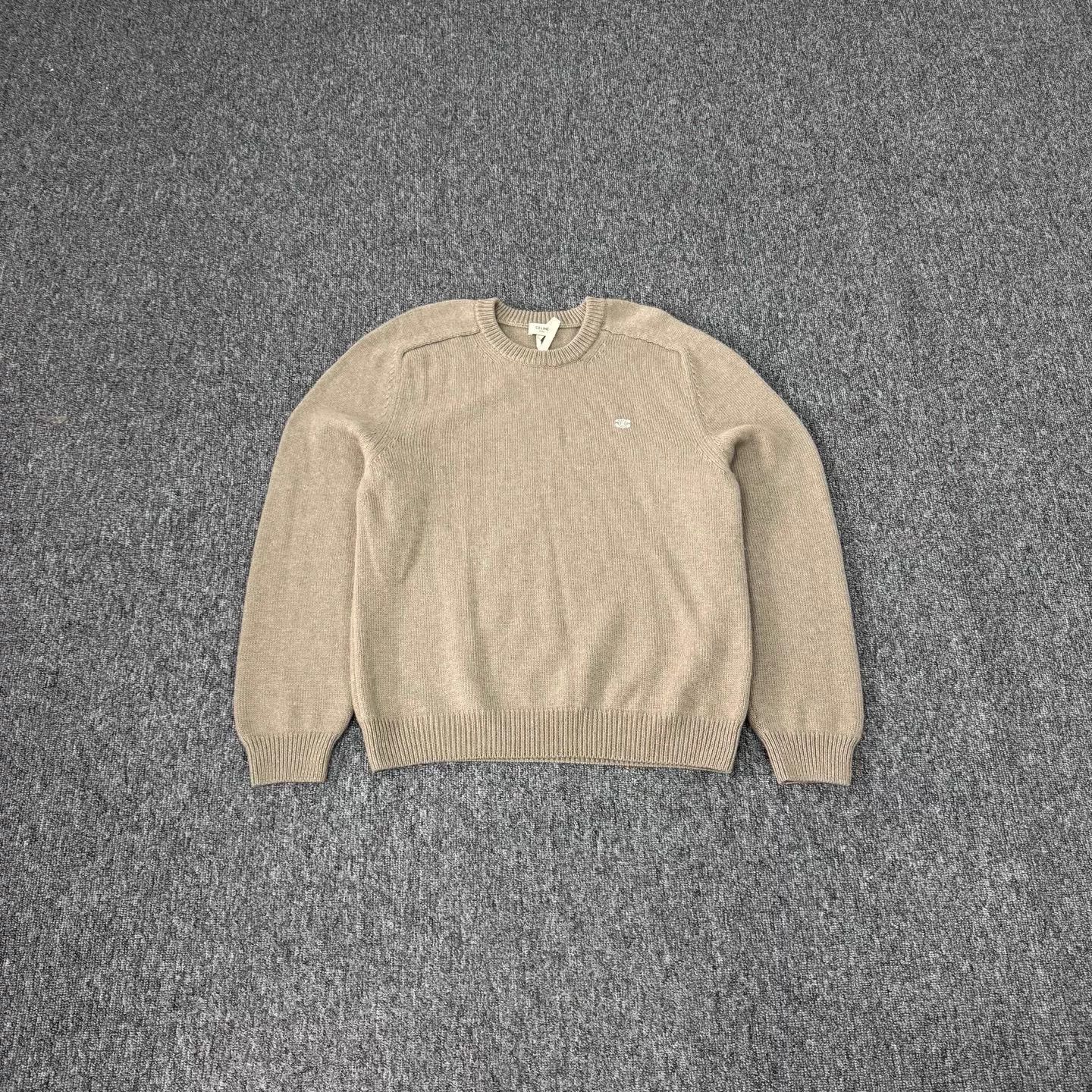 Celine Celine Triomphe Embroidered Chunky Knit XL 99 New Size US XL / EU 56 / 4 - 1 Thumbnail
