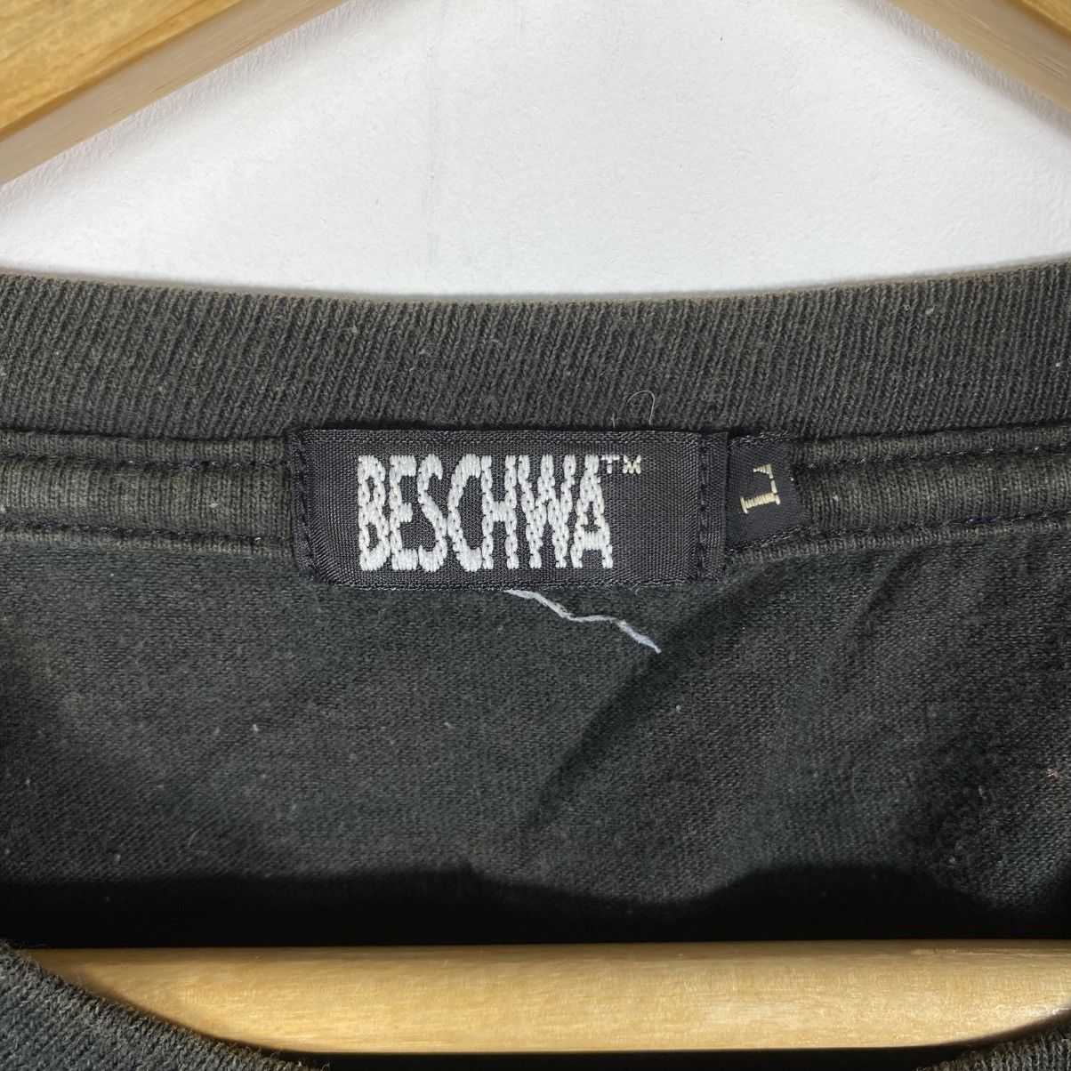 Vintage Vintage 90's BESCHWA Logo Graphic Faded Tee Shirt Size US L / EU 52-54 / 3 - 6 Thumbnail