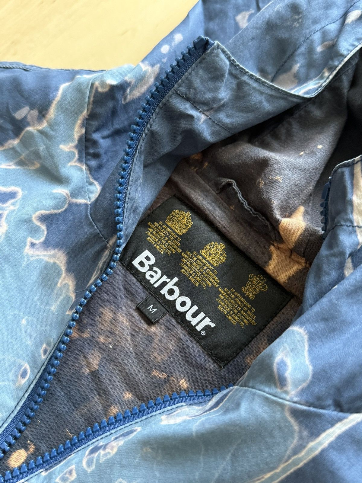 Barbour SS20 Barbour bleached tie dye hooded windbreaker jacket Size US M / EU 48-50 / 2 - 5 Thumbnail