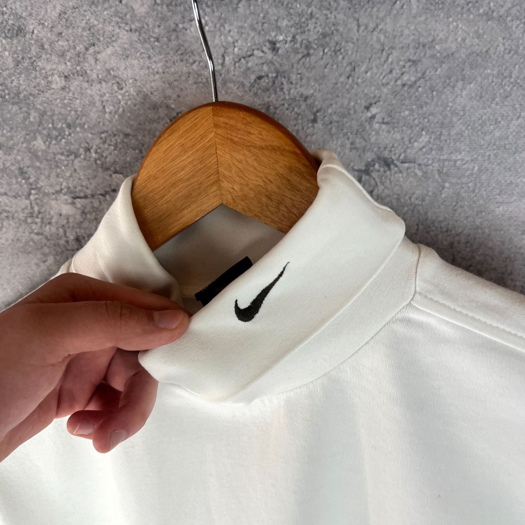 Nike Nike Men’s VTG Pullover White Turtleneck Logo Swoosh Sweatshirt M Size US M / EU 48-50 / 2 - 4 Thumbnail