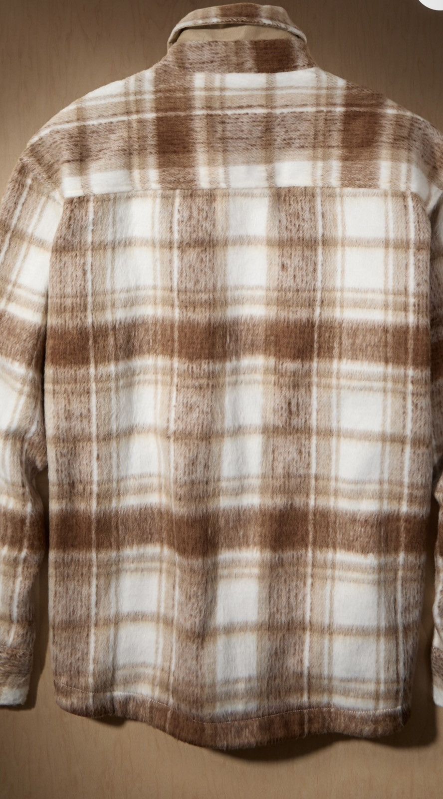 American Eagle Outfitters AE x Tru Kolors Heavyweight Brushed Plaid Overshirt Size US XL / EU 56 / 4 - 4 Thumbnail