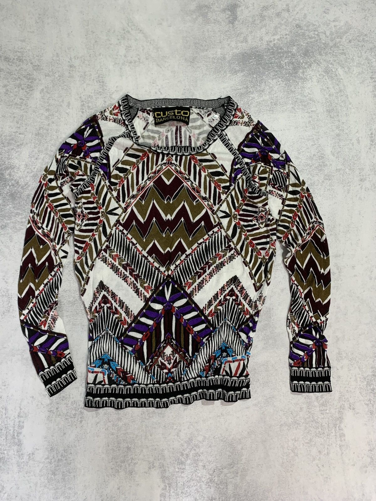 Custo Barcelona Custo Barcelona rare avant-garde woman longsleeve Size S / US 4 / IT 40 - 1 Thumbnail