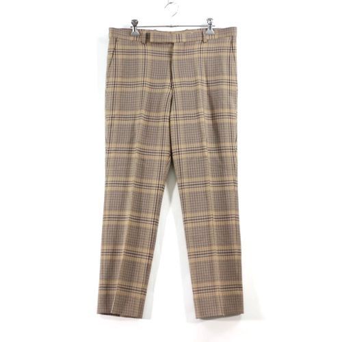 Auralee AURALEE 19AW WOOL SERGE CHECK NARROW SLACKS Beige 5 Size US 34 / EU 50 - 1 Thumbnail