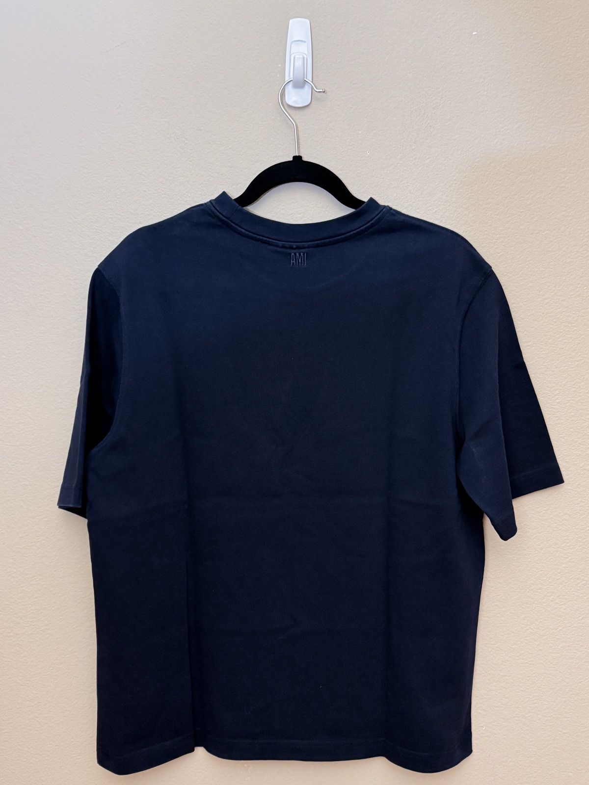 AMI PARIS::Tシャツ:XS[RESALE] AMI AMI PARIS Navy Blue Color Red Heart T-shirt XS Unisex