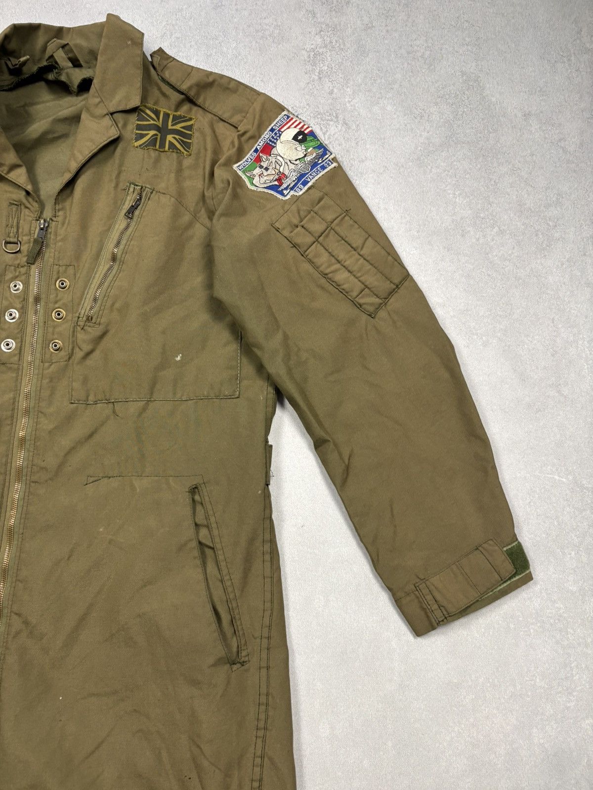 Vintage 1981 RAF MK 14A Flying Suit Olive Military Flight Coverall Size US XXL / EU 58 / 5 - 5 Thumbnail