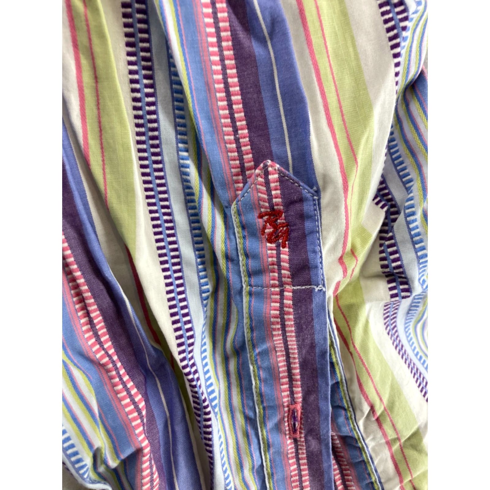 Robert Graham Robert Graham Shirt XL Multicolor Striped Western Button-Up Long Sleeve Mens Size US XL / EU 56 / 4 - 4 Thumbnail