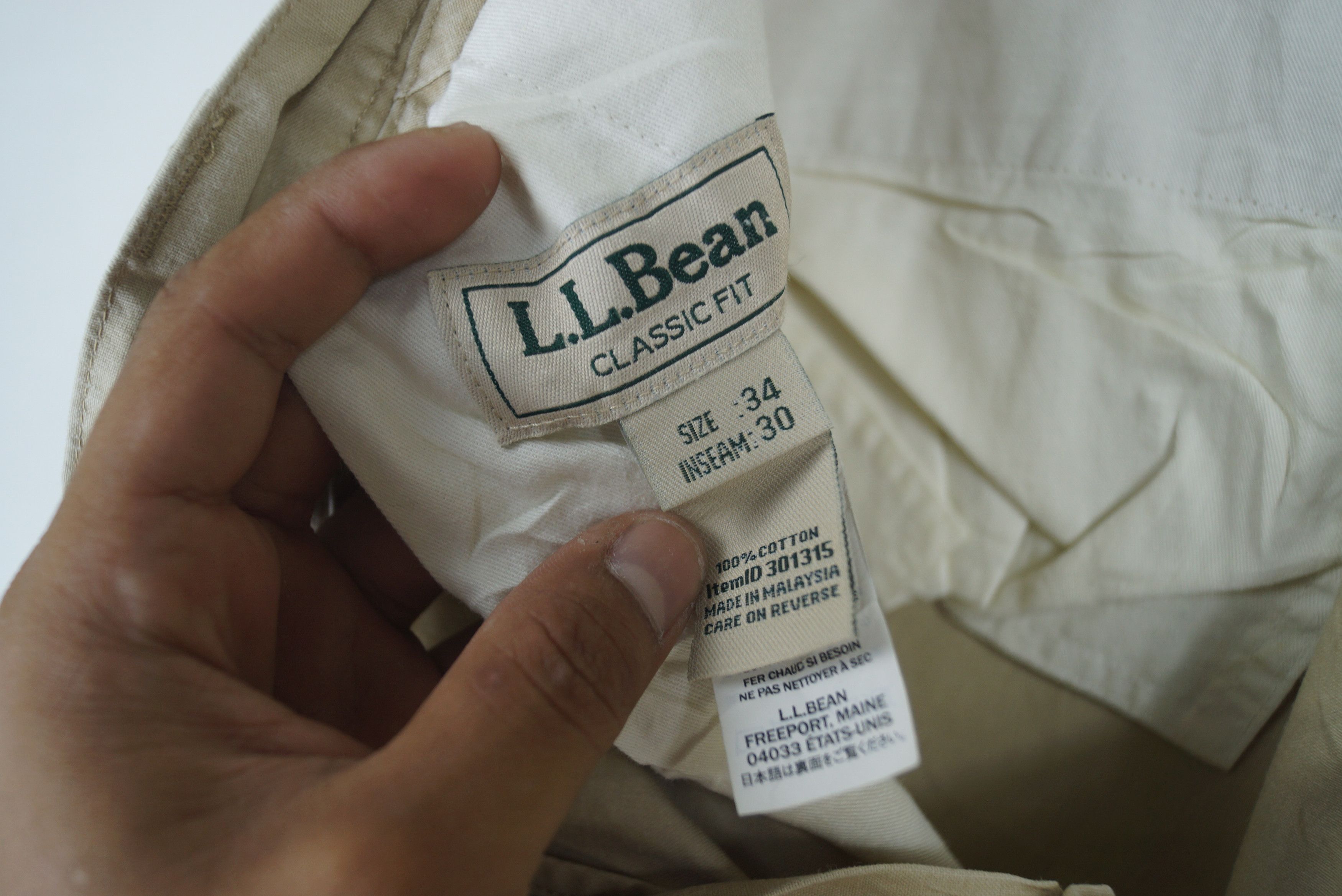 L.L. Bean × Vintage Rare L.L.Bean Cargo Nice Design Size US 35 - 4 Thumbnail