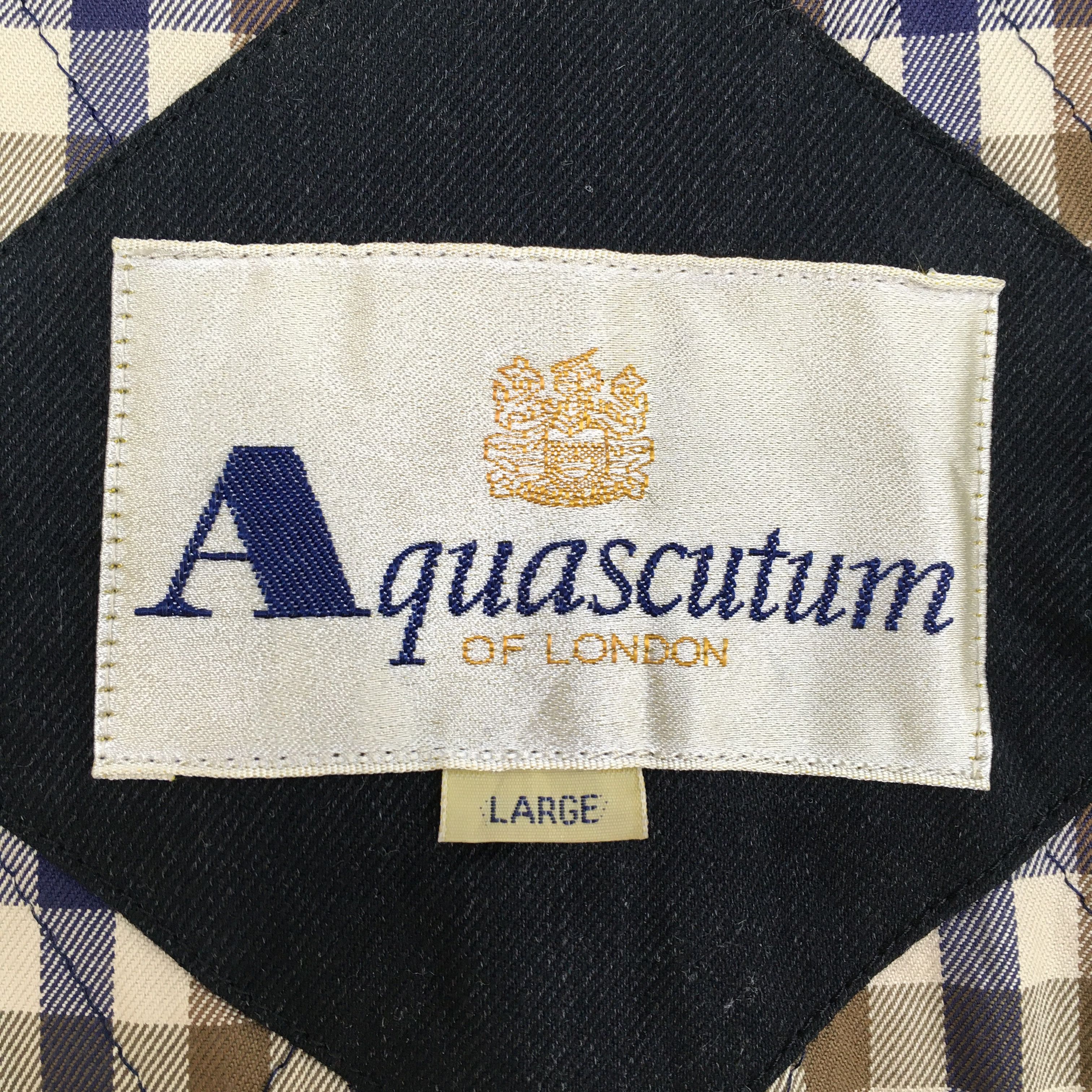 Aquascutum Vintage 90's Aquascutum London Black Jacket Large Size US L / EU 52-54 / 3 - 3 Thumbnail