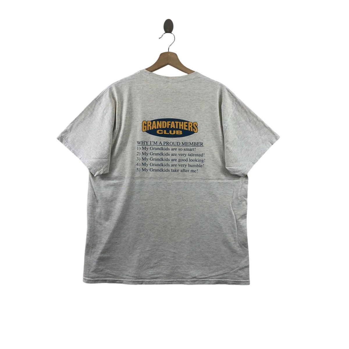 Vintage Vintage Grandfathers Club Tee Shirt Big Logo Vintage Size US XL / EU 56 / 4 - 3 Thumbnail