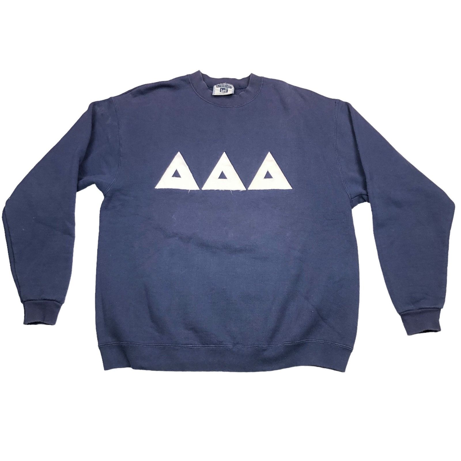 Lee VTG Delta Sorority Sweatshirt Navy Blue/White • USA • Medium Size US M / EU 48-50 / 2 - 2 Thumbnail