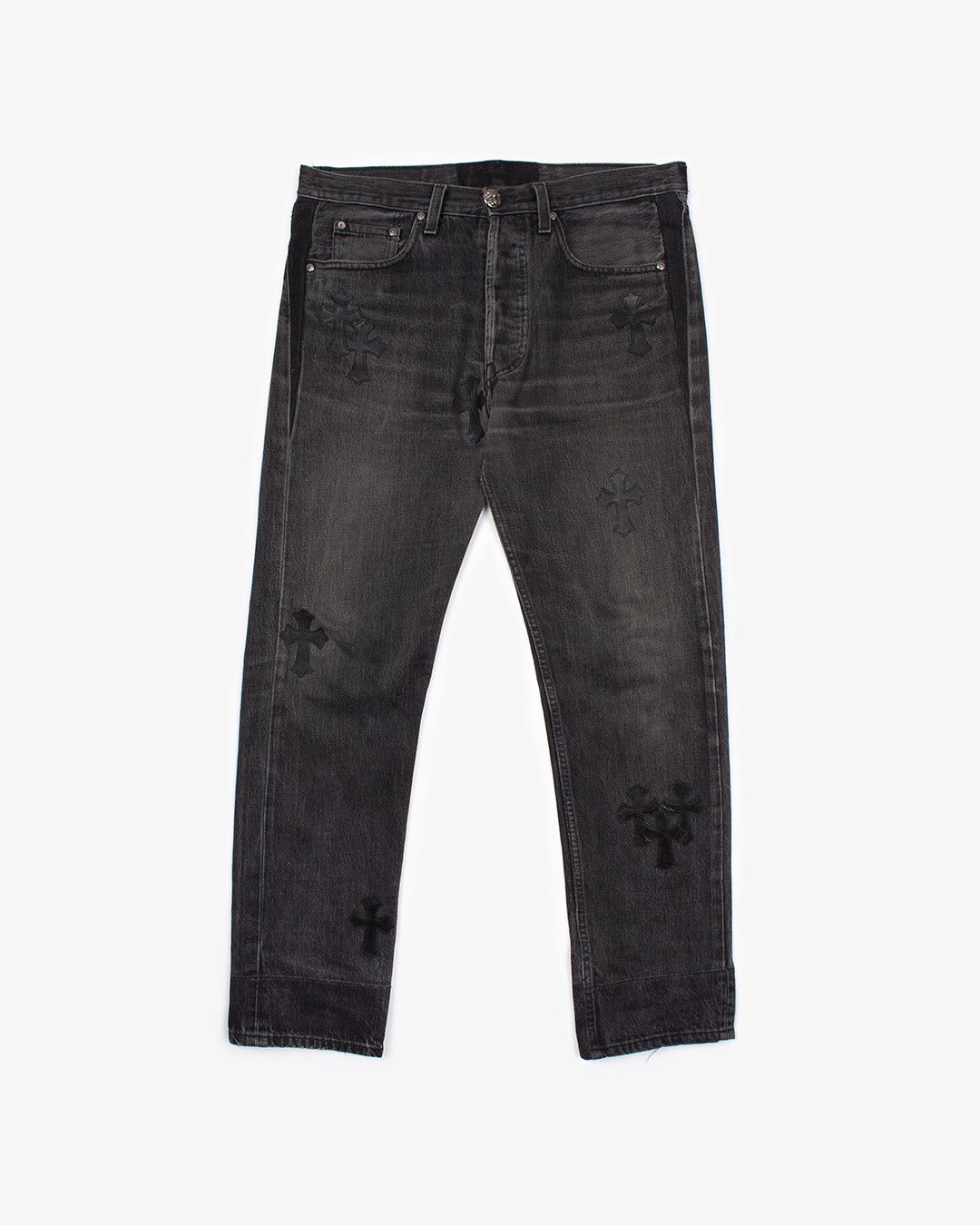 Chrome Hearts CHROME HEARTS CROSS PATCH DENIM JEANS Size US 30 / EU 46 - 1 Thumbnail