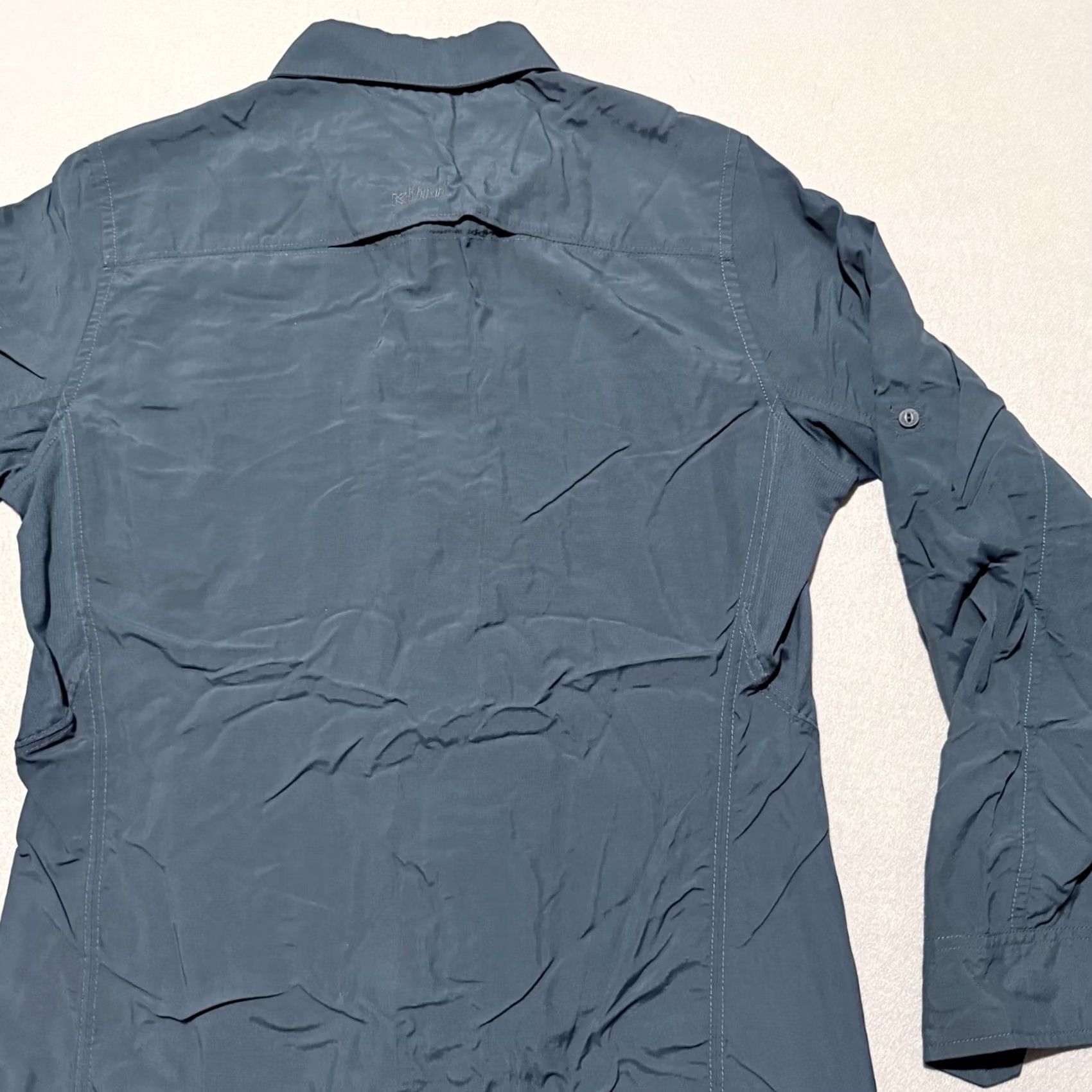 Vintage KUHL Invoke Shirt Men Navy Long Sleeve Button Pockets Small Size US S / EU 44-46 / 1 - 5 Thumbnail