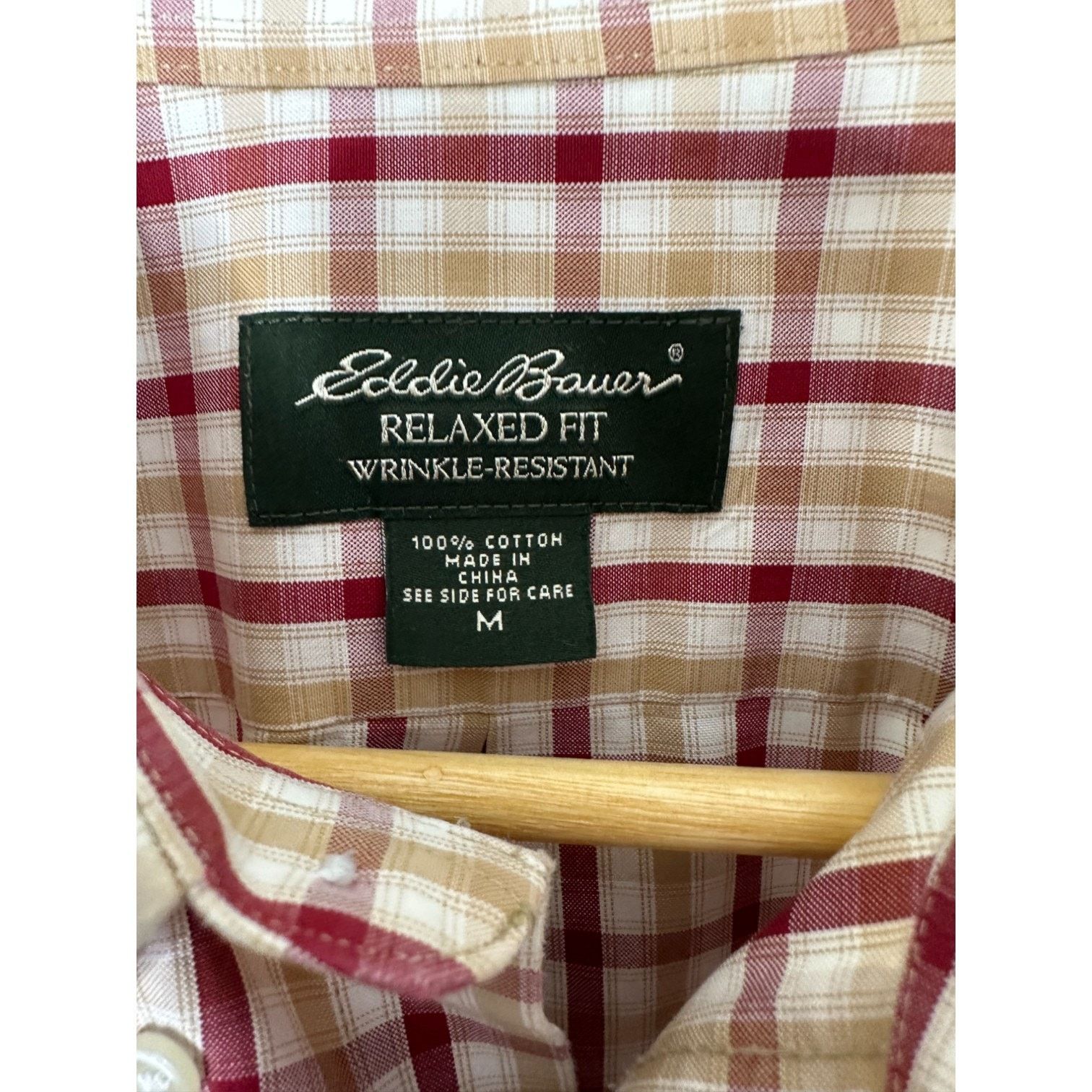 Eddie Bauer Eddie Bauer Red & Tan Relaxed Fit Button-Up Shirt Medium Size US M / EU 48-50 / 2 - 5 Thumbnail