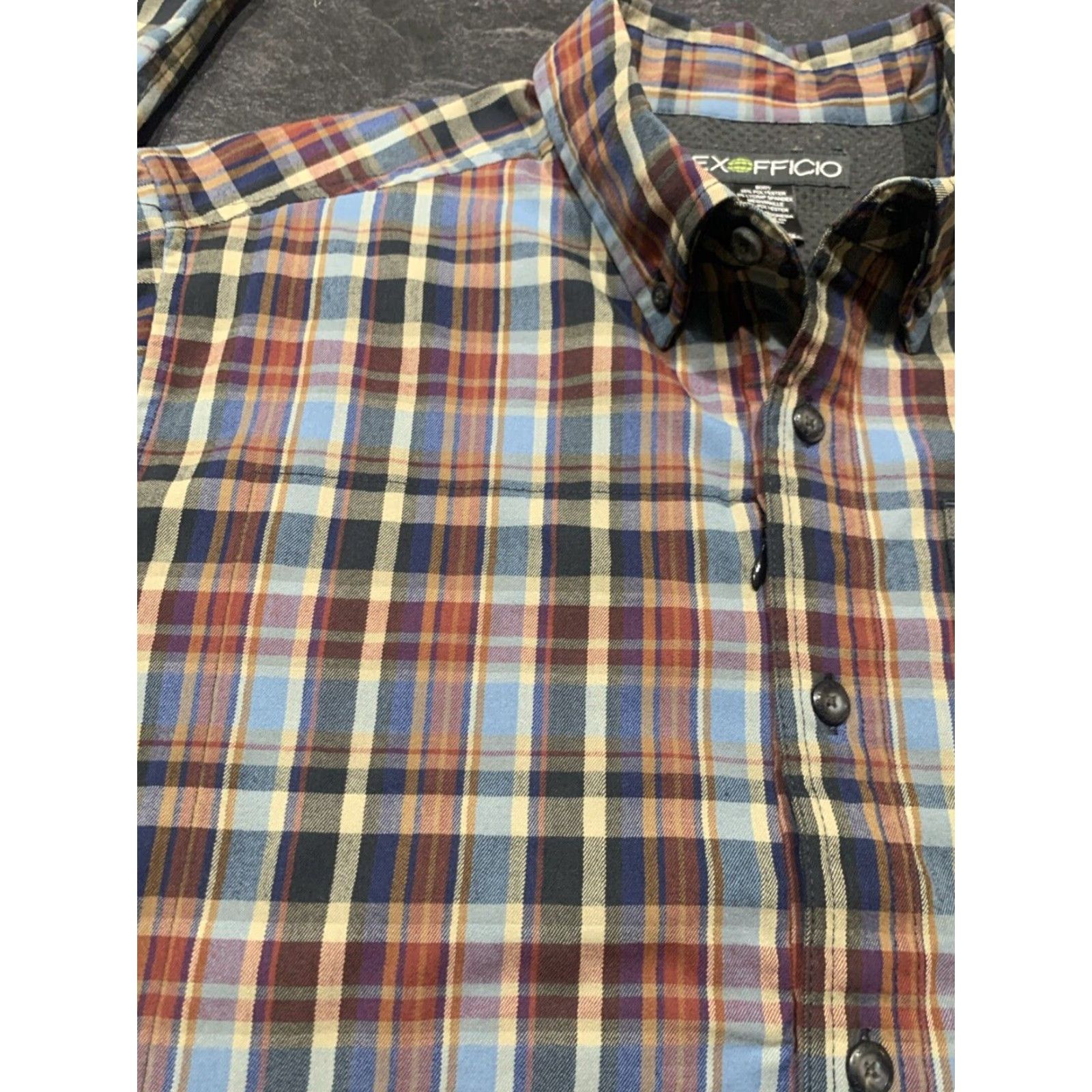 ExOfficio Exofficio Men's Large Plaid Long Sleeve Button-Up Shirt Multi-Color Casual Outdoor Fishing 2000s Size US L / EU 52-54 / 3 - 4 Thumbnail