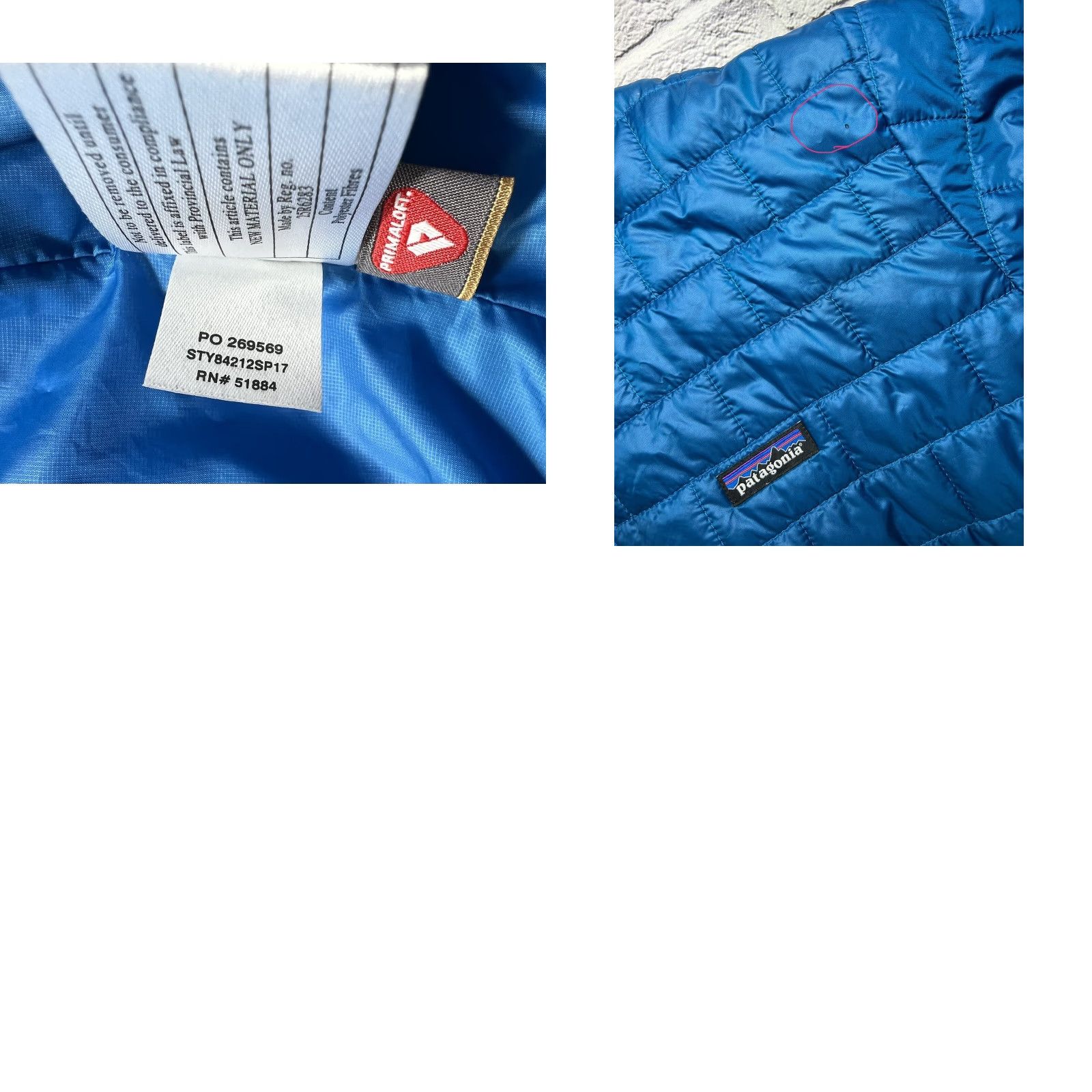 Patagonia Patagonia Nano Puff Jacket Men XXL PrimaLoft Full Zip Blue solid Long Coat/Outer Puffer Jacket Regular Fit with Logo 84212FA19 Marmot? Size US XXL / EU 58 / 5 - 8 Thumbnail