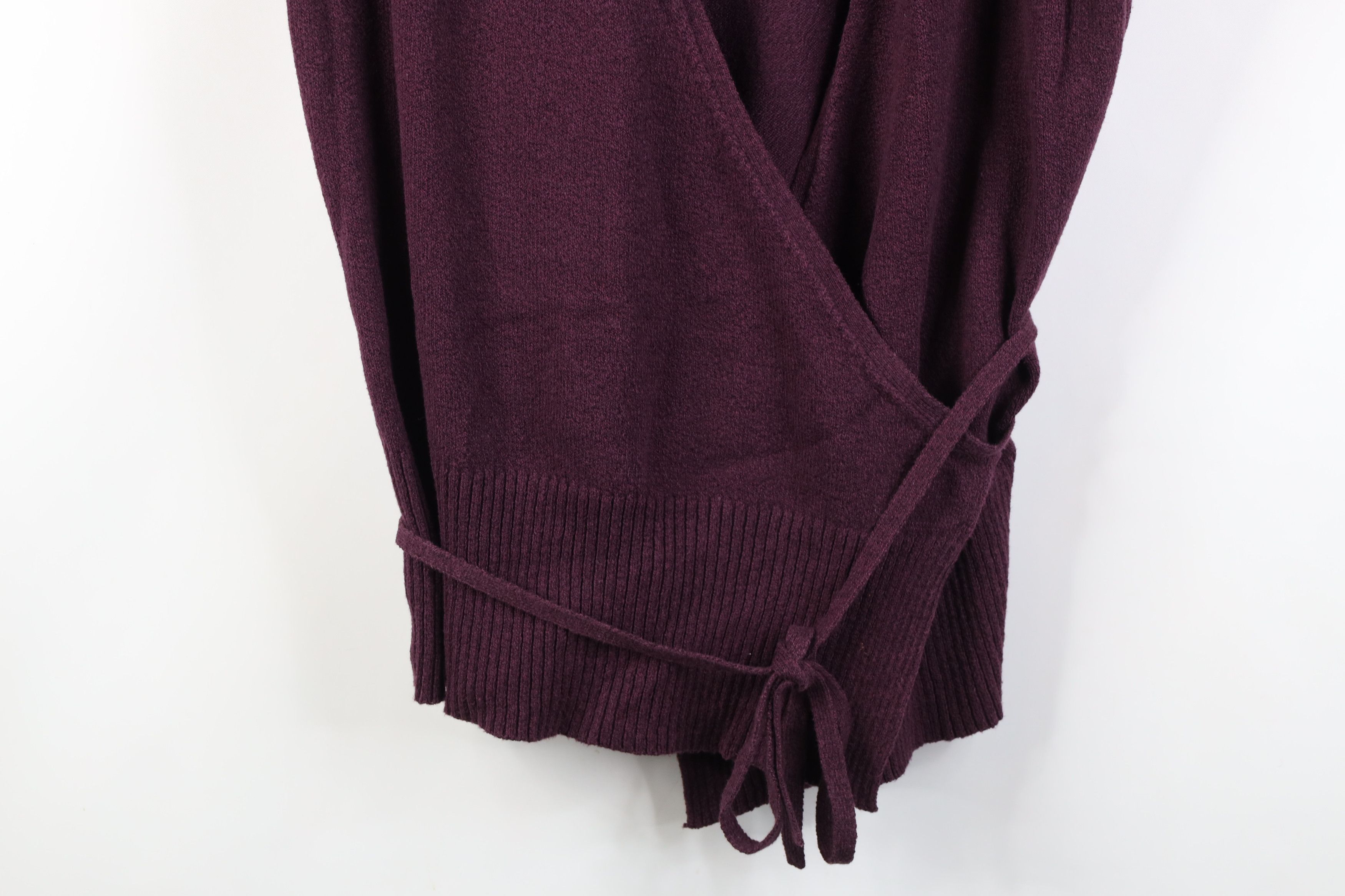 Gap Vintage Y2K Gap Knit Babydoll Tie Wrap Sweater Purple Size XL / US 12-14 / IT 48-50 - 3 Thumbnail