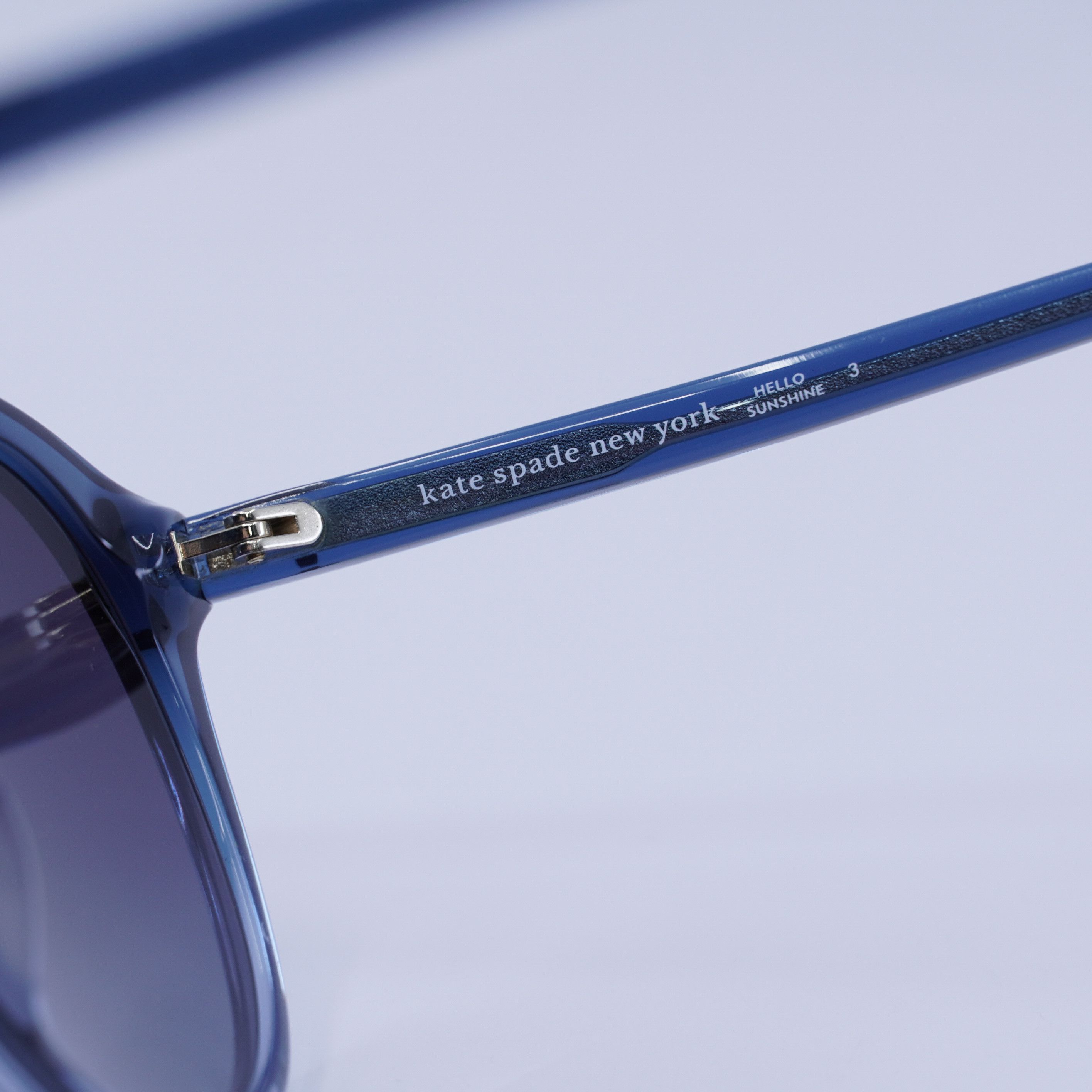 Kate Spade Kate Spade BRIA/G/S 0WTA 9O Sunglasses Blue Round Frame Size ONE SIZE - 9 Thumbnail