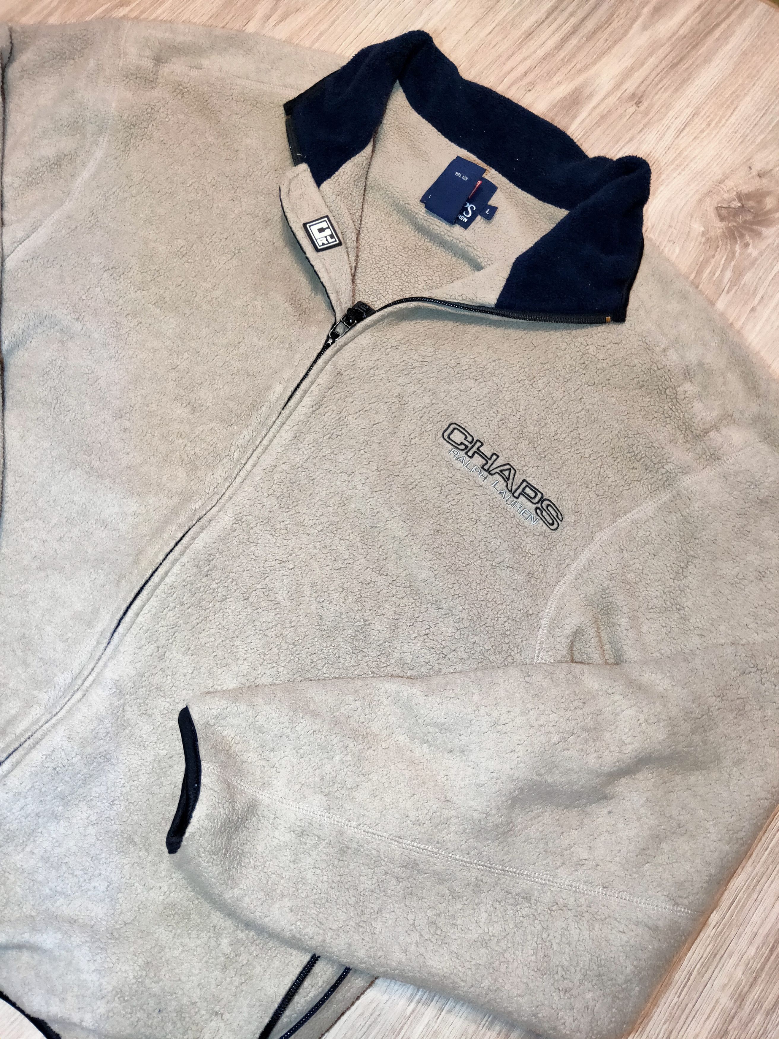Chaps Ralph Lauren × Polo Ralph Lauren × Vintage 90s Vintage Chaps Ralph Lauren Teddy fleece Size US L / EU 52-54 / 3 - 5 Thumbnail
