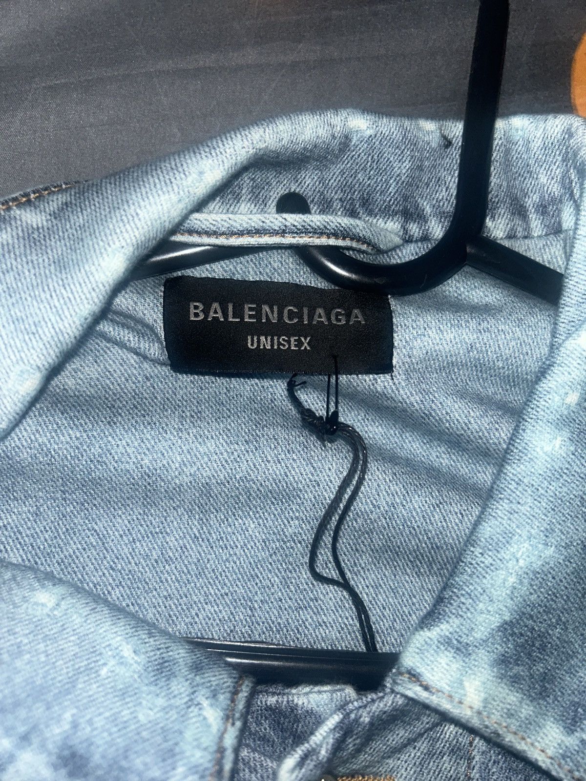 Balenciaga Balenciaga SS22 trompe l'oeil distressed denim Jacket Size US L / EU 52-54 / 3 - 9 Thumbnail