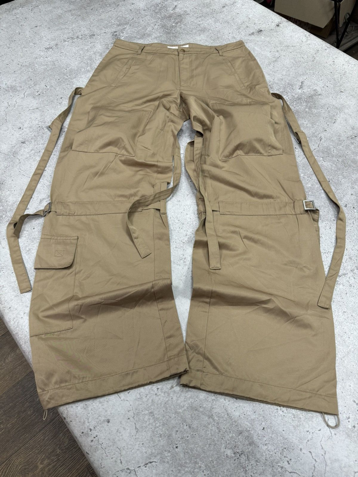 20471120 Vintage Japanese Bandage Cargo Junya Watanabe Stye Pants Size US 32 / EU 48 - 4 Thumbnail