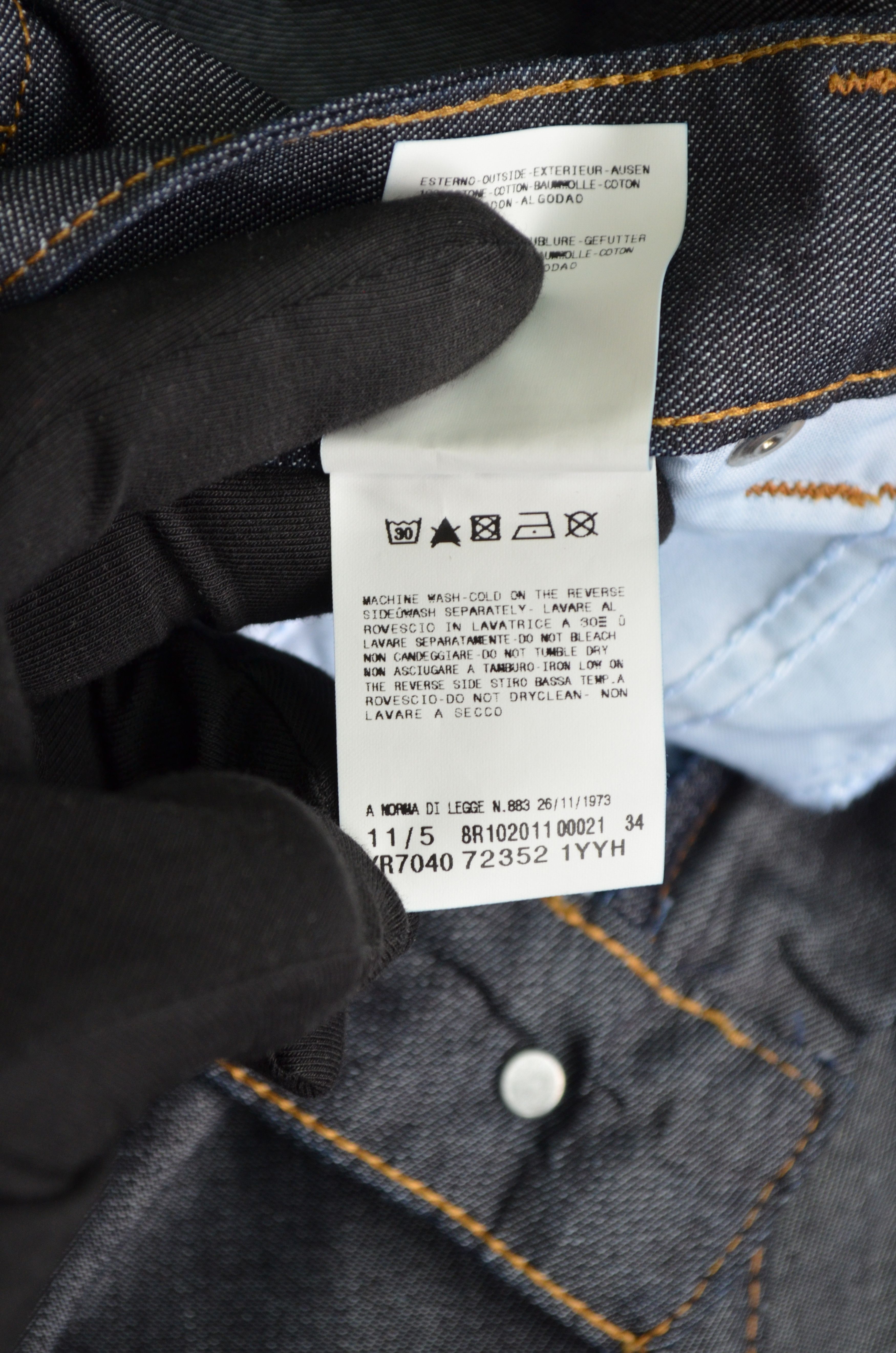 Designer × John Galliano Galliano Luxury Women's Dark Blue Denim Jeans Size 26/27 Size 26" / US 2 / IT 38 - 14 Thumbnail