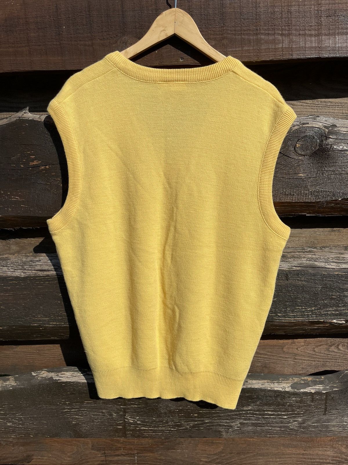 Lacoste × Vintage 90’s Lacoste vintage yellow wool vest made in France Size US XL / EU 56 / 4 - 9 Thumbnail