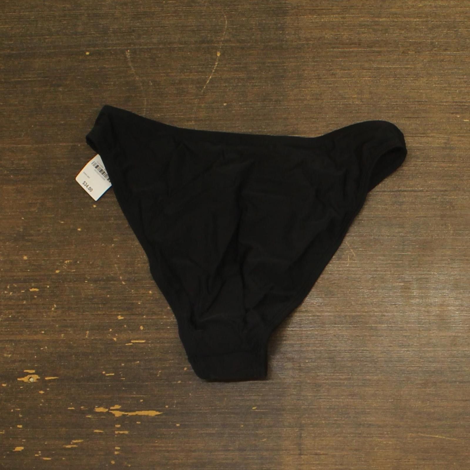 Bar III Nwt Bar Iii High-leg Hipster Swim Bottom Mbrs25562 Black M Size ONE SIZE - 2 Thumbnail
