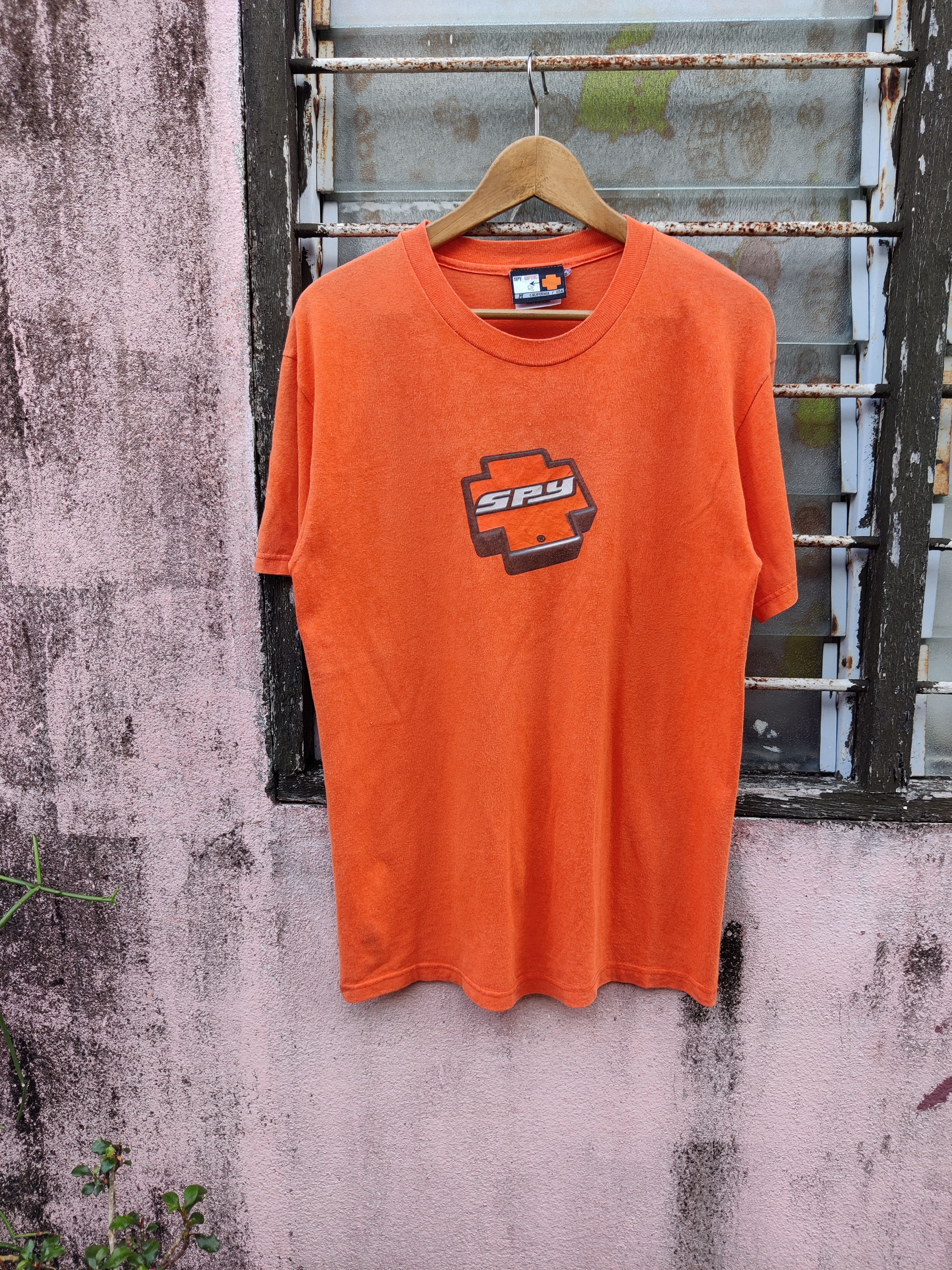 image of Made In USA x Spy Optic Vintage Spy Optic Skate Powell California Brand Shirt, Men's (Size Medium)